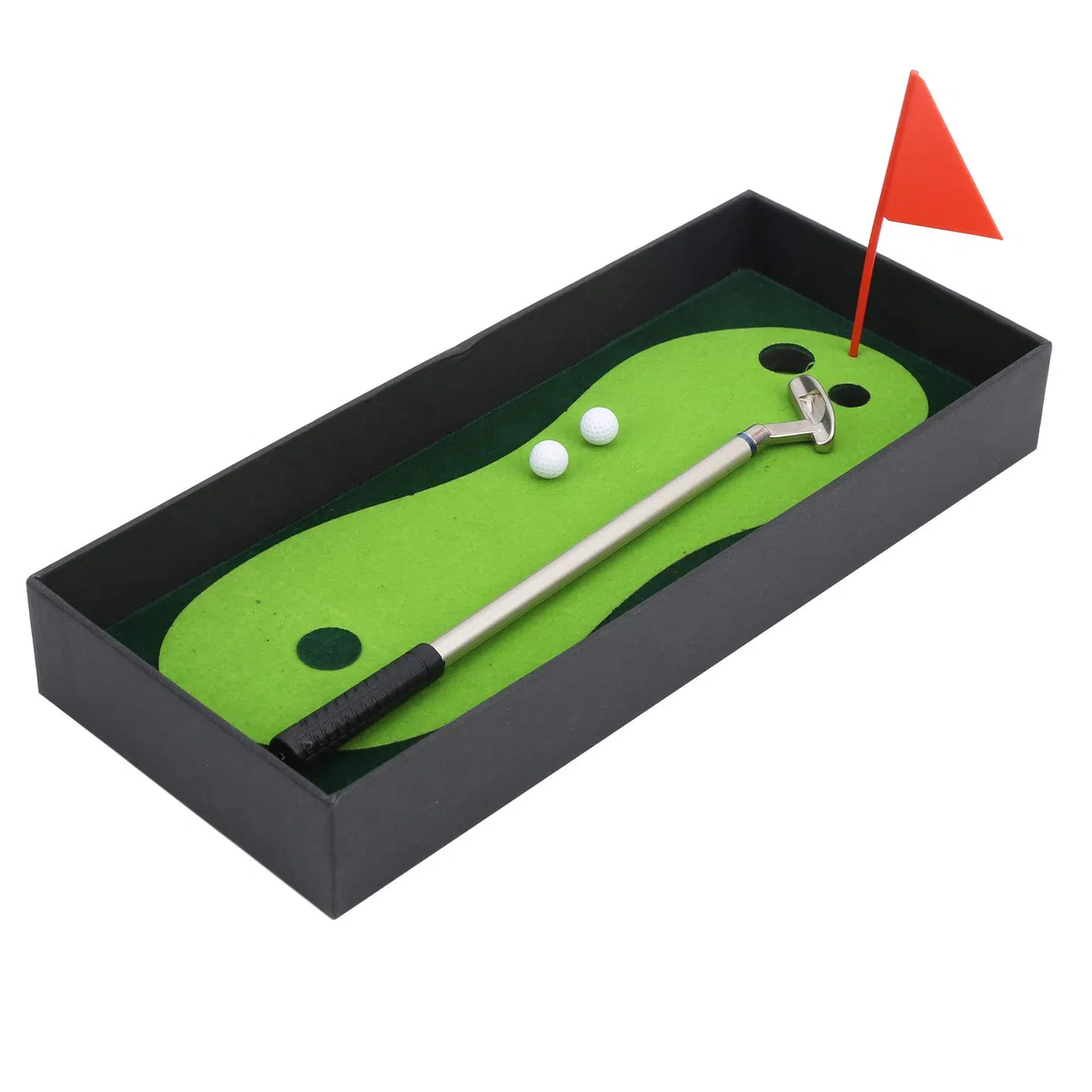 Mini kluby golfowe zestaw kijów, mały zestaw do ćwiczeń golfowych, mini biuro gry na biurko do gry w golfa długopis do gry w golfa putting mata do nowość dekoracja golfa prezent prezent