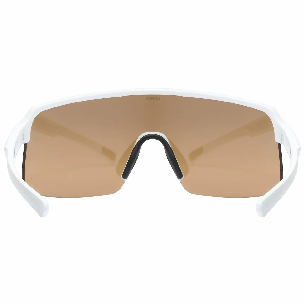 uvex okulary sportowe white matt gold mirror one size