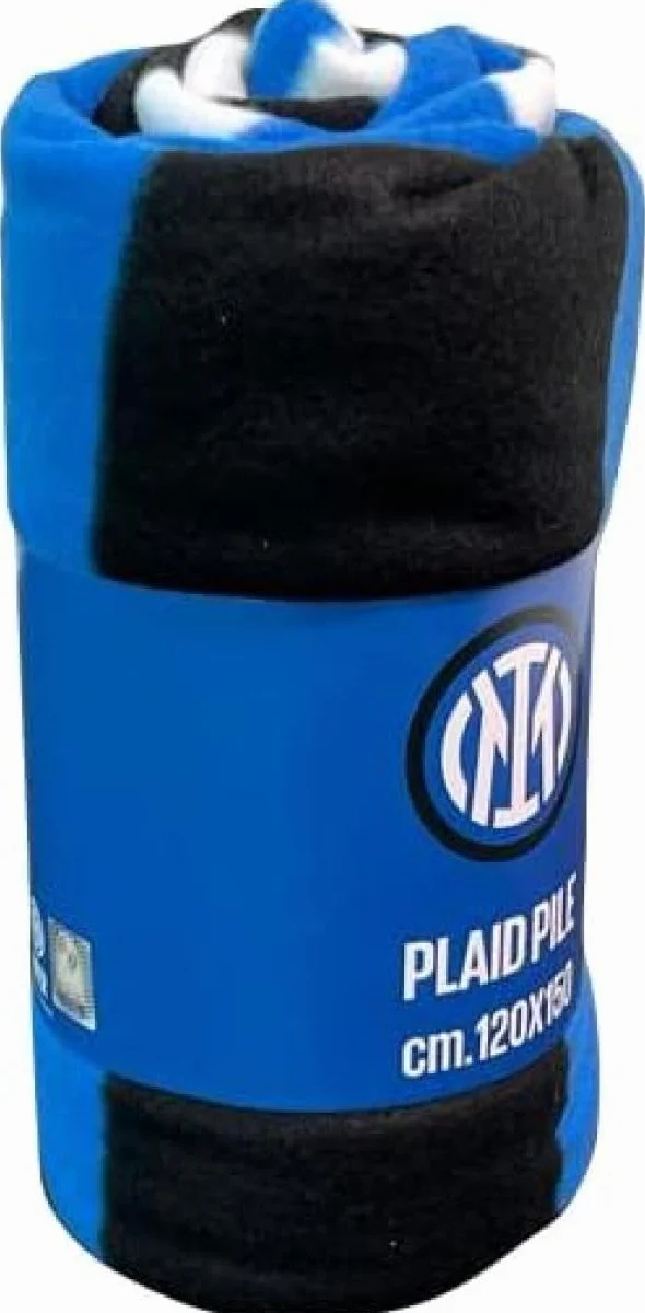 F.C. Inter | Koc Polarowy | 120x150 | Czarny/Niebieski | Oficjalny Produkt