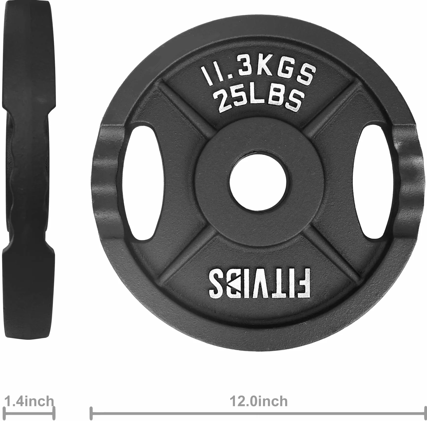 Signature Fitness Olympic 2-calowy żeliwny talerz obciążający 11,3 kg para
