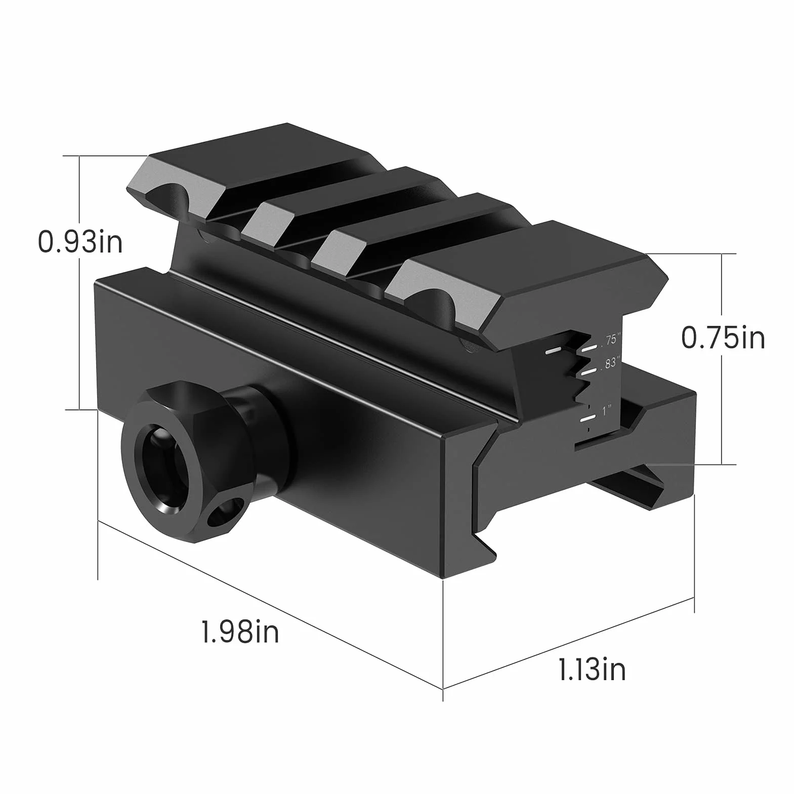 Feyachi Wysoki uchwyt na szynę Riser, uchwyt na lunetę Riser do szyn Picatinny/Weaver 20 mm do celowników z czerwoną kropką, lunet i optyki