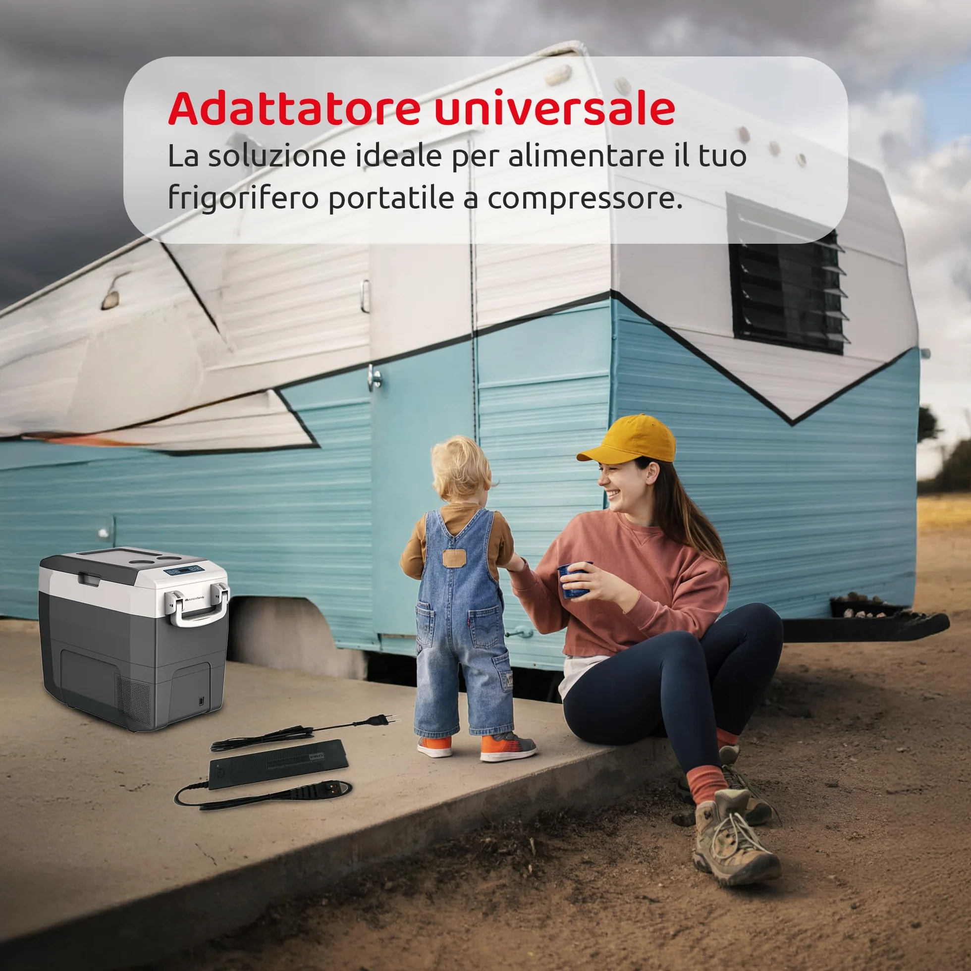 Melchioni Family | Uniwersalny adapter 230 V do 12 V do przenośnych lodówek