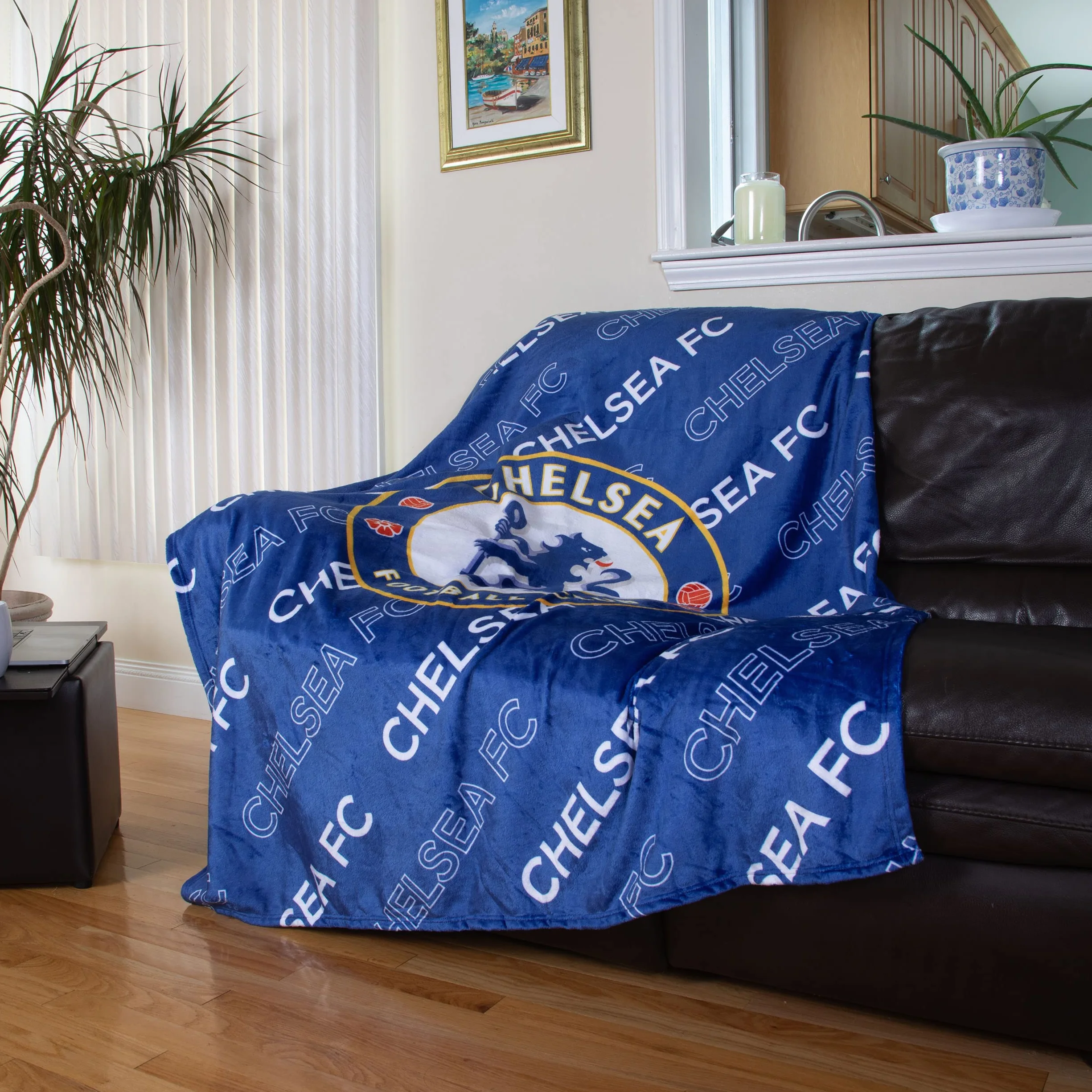 Chelsea FC EPL Supreme Pluszowy koc