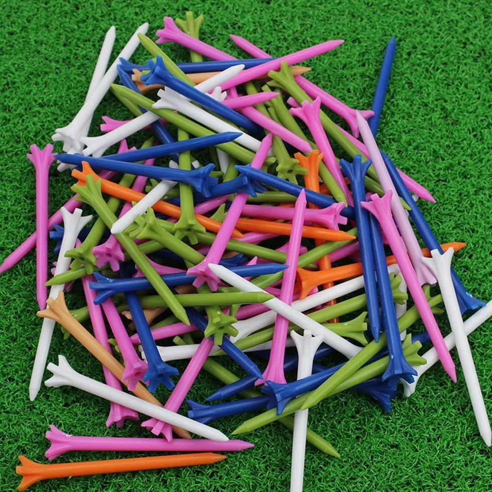 KOFULL Plastikowe koszulki golfowe Zero Friction Tour, koszulki golfowe, plastikowe, rozmiar 70 mm (2-3/10.2 cm), 100 sztuk