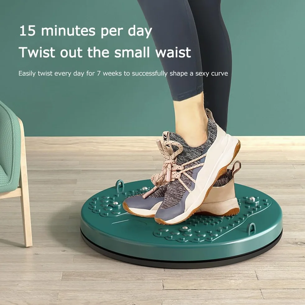 Twist Waist Disc Balance Board z taśmami oporowymi, tarcza do skręcania talii, gramofon fitness