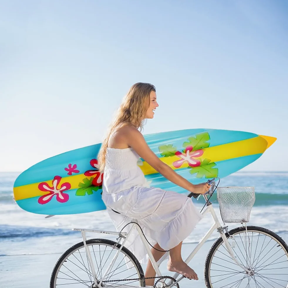 Nadmuchiwana deska surfingowa, miękka deska surfingowa do pływania, nadmuchiwana deska boogie, przenośna do surfowania na plaży, pływania, na lato, do zabawy w wodzie