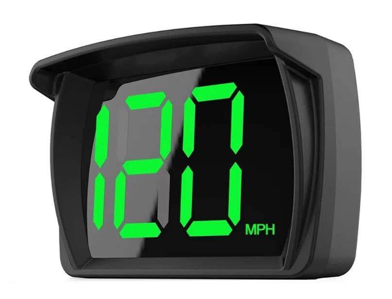 Wyświetlacz Head Up Auto HUD wyświetlacz przedni 2.8" KM/H Prędkościomierz z chipsetem GPS do roweru, motocykla, ciężarówki, samochodu, skutera