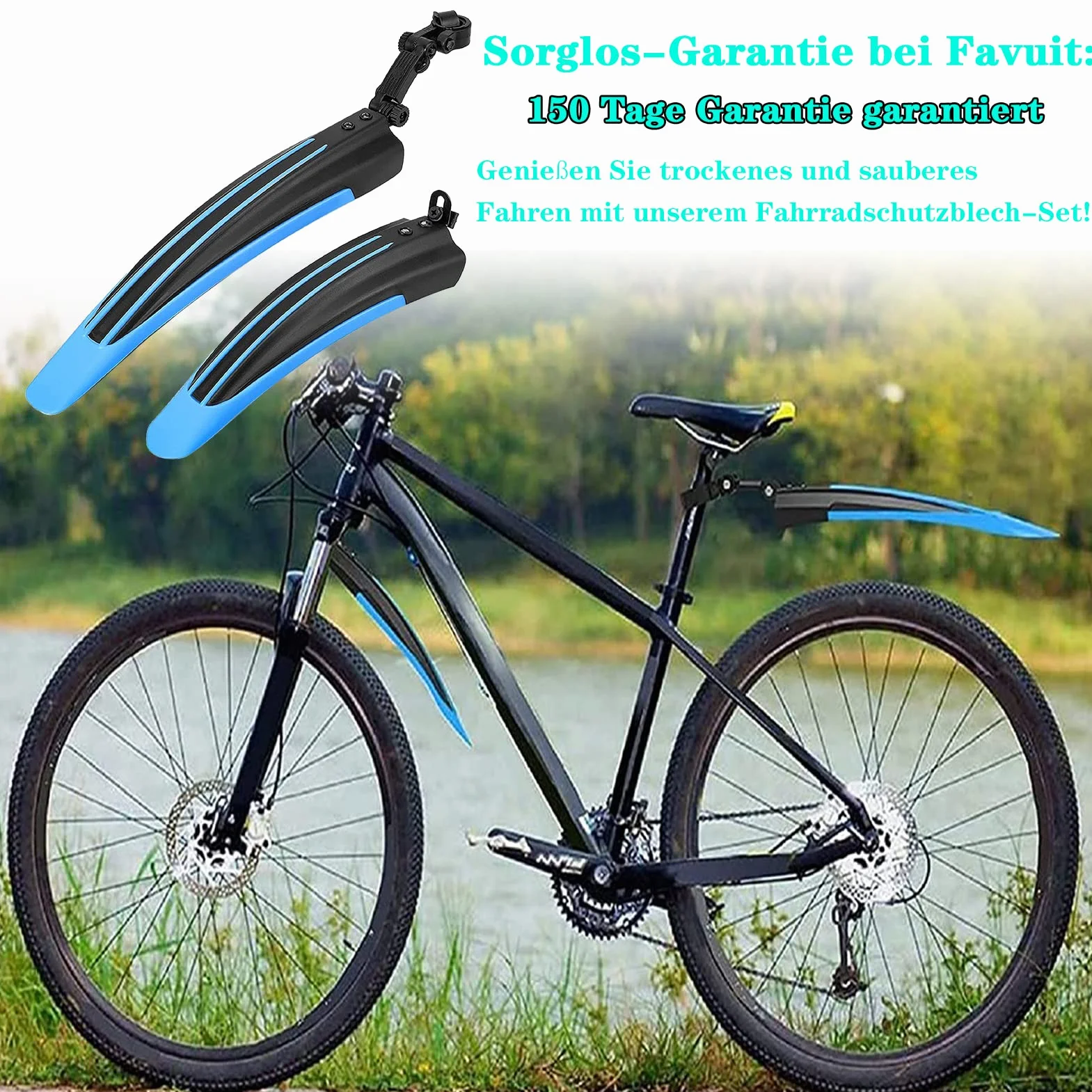 Zestaw błotników rowerowych 20-26 cali, regulowany zestaw zabezpieczający przed rozbryzgami wody przednich, tylnych, błotników MTB, Quick Release, do rowerów górskich, miejskich