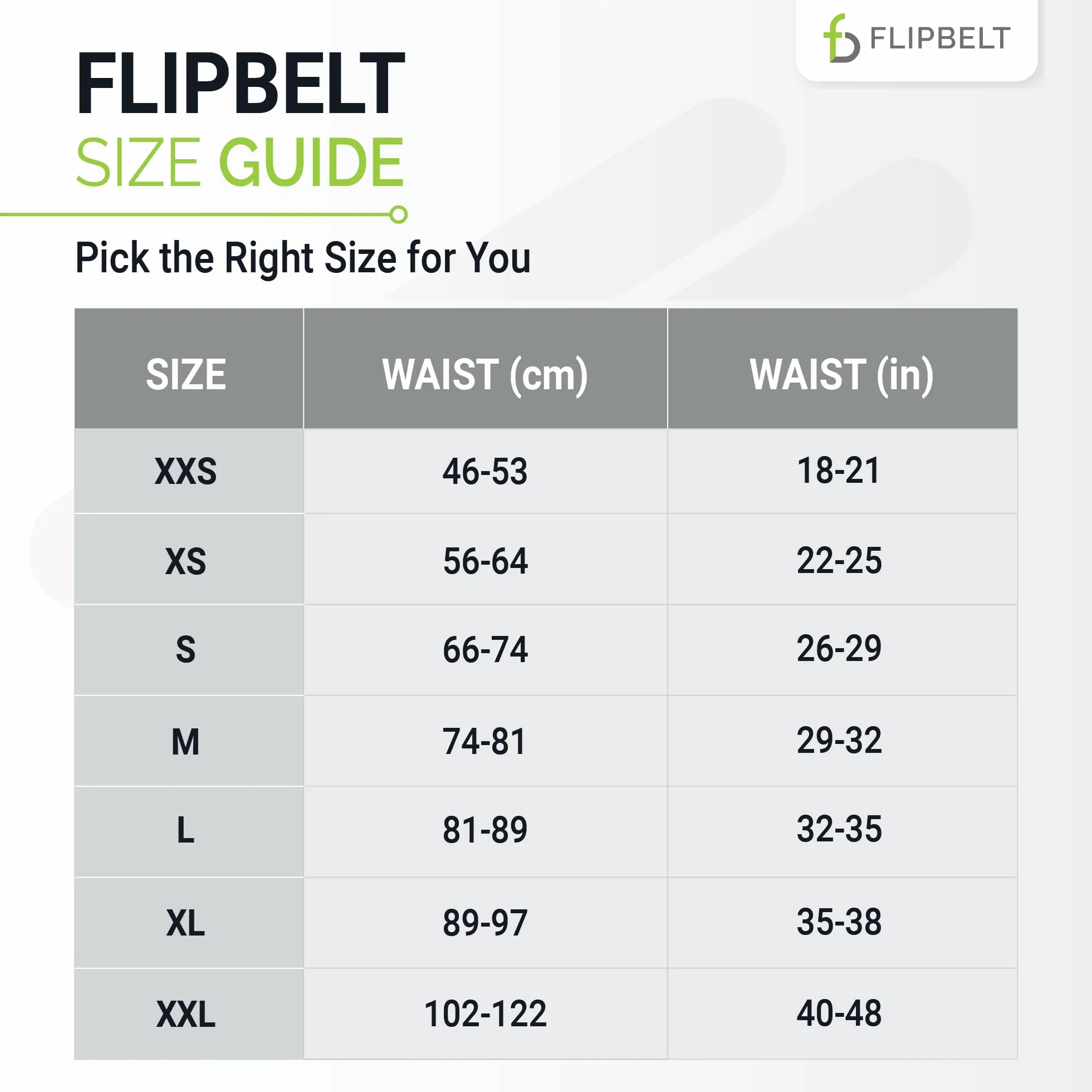 FlipBelt Klasyczny pasek do biegania na telefon i małe akcesoria, torba na talię do ćwiczeń dla kobiet i mężczyzn, XL, akryl lato