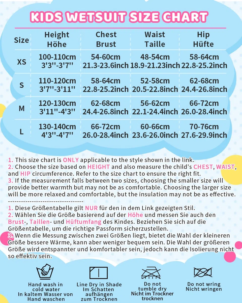 Kombinezon neoprenowy dla dzieci, 2,5 mm, krótki / długi kombinezon z neoprenu, zamek błyskawiczny z przodu, ciepły kombinezon do nurkowania, surfowania, pływania, pływania kajakiem, SUP