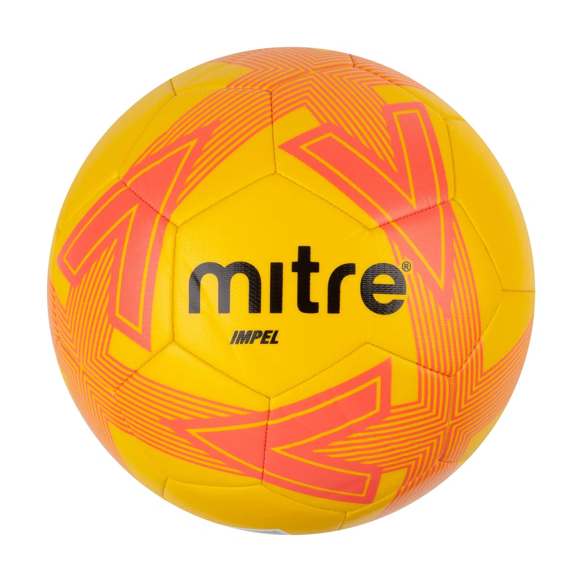 Mitre Impel L30P piłka nożna, bardzo trwała, zachowuje kształt, żółty/pomarańczowy, 5