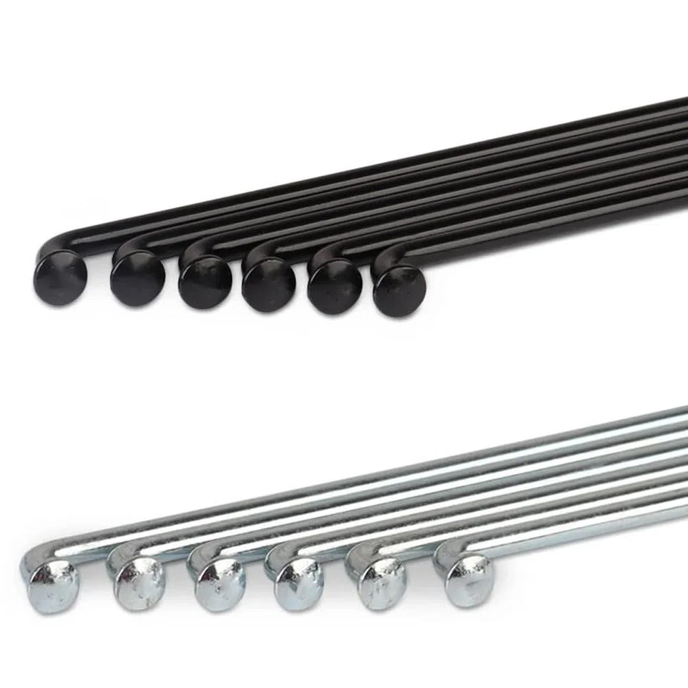 Szprychy do roweru elektrycznego 12 G, średnica 2,6 mm, 20/40 szt., srebrne koła motocyklowe, szprychy z sutkami, 45-306 mm, J Bend, szprycha rowerowa do roweru elektrycznego, trójkołowca,