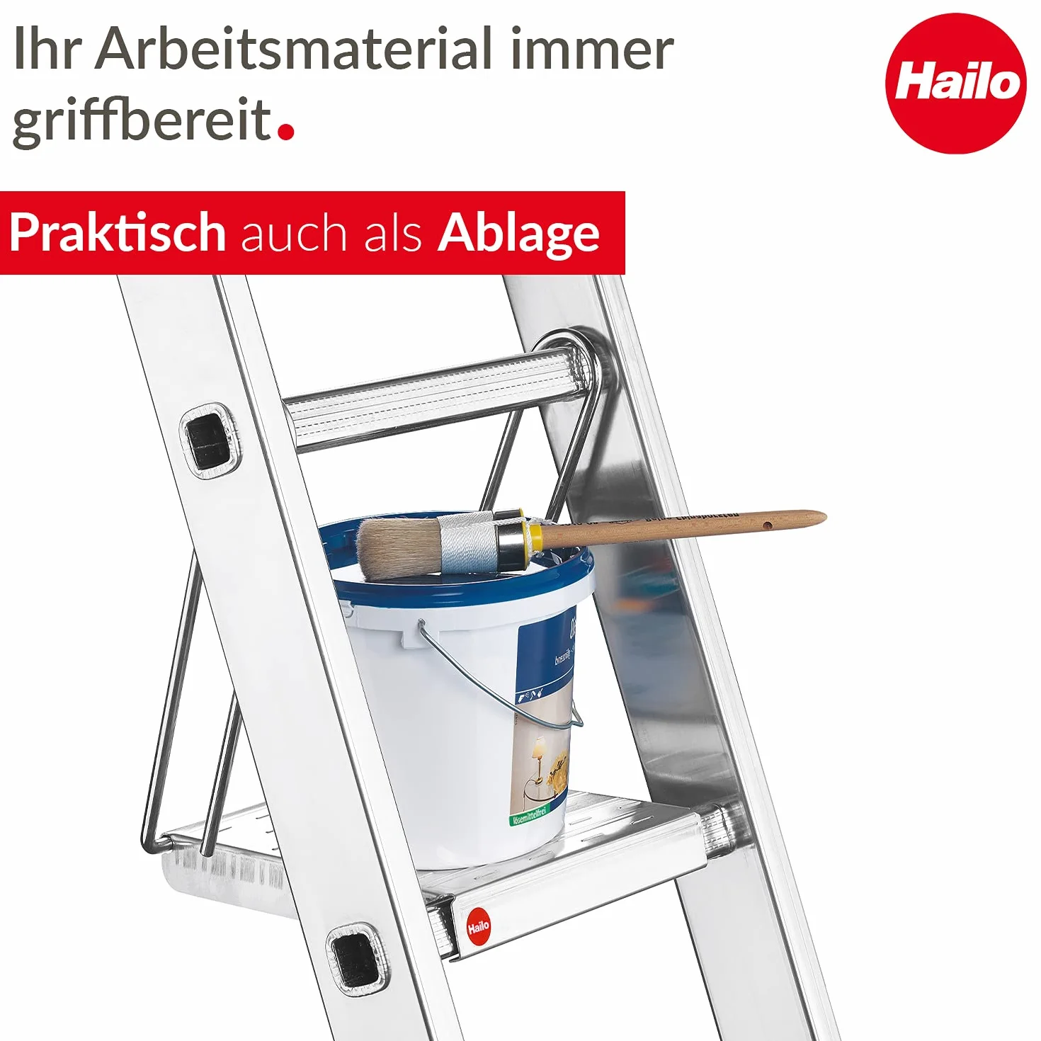Hailo 9950-001 150 kg akcesoria do drabiny aluminiowej zawieszka schodkowa