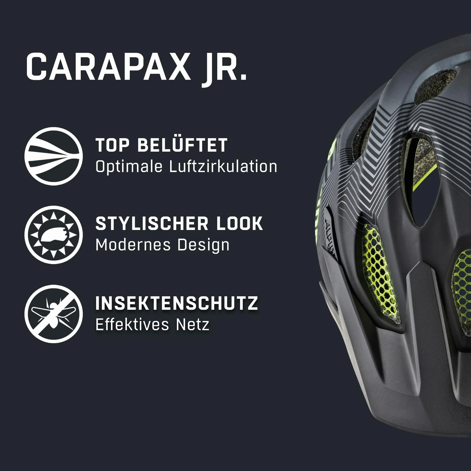 Alpina Carapax JR kask rowerowy, uniseks, 51-56 cm