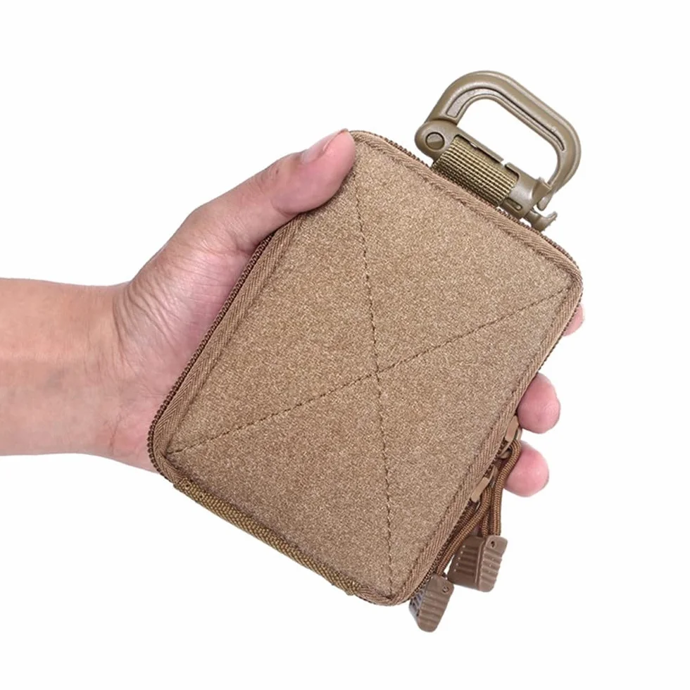 DONGKER EDC Molle Pouch, taktyczna torba w talii, wodoszczelna torba pierwszej pomocy, organizer z mikro-kieszenią, z karabińczykiem, do użytku w nagłych wypadkach medycznych na świeżym powietrzu