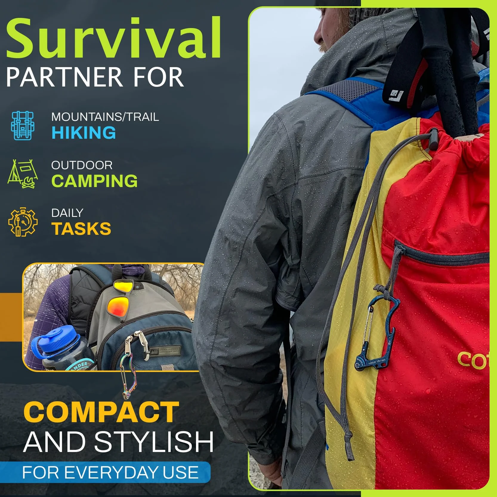 OUTDOOR ELEMENT Firebiner EDC Carabiner