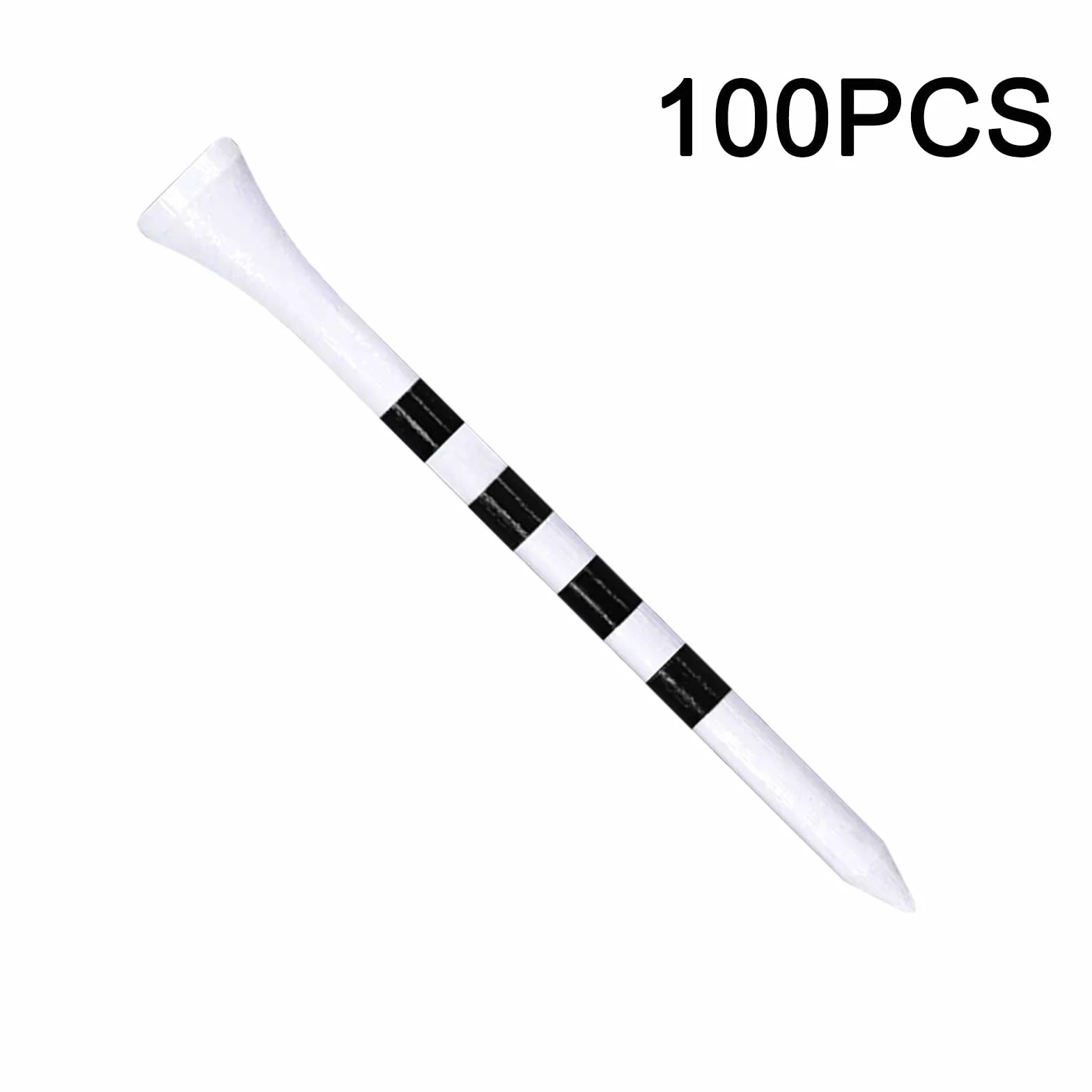 Bambusowe koszulki golfowe 83 mm/70 mm/54 mm/38 mm, opakowanie 100 koszulek golfowych ze znacznikami wysokości, biodegradowalne, zrównoważone, zmniejszone tarcie