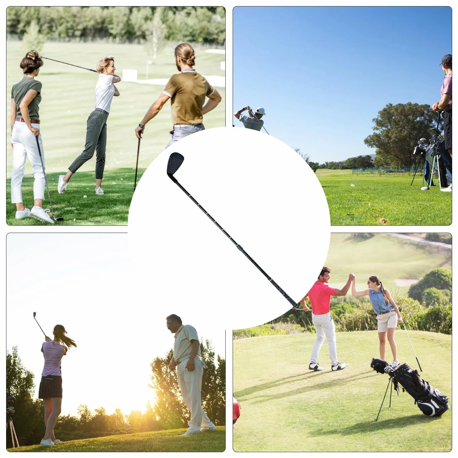 Kij golfowy dla dzieci, dwukierunkowy regulowany kij golfowy, miniaturowe kije golfowe dla dzieci, regulowana długość miotacz dla dzieci, klub golfowy z przezroczystą skalą dla juniorów, praworęczny