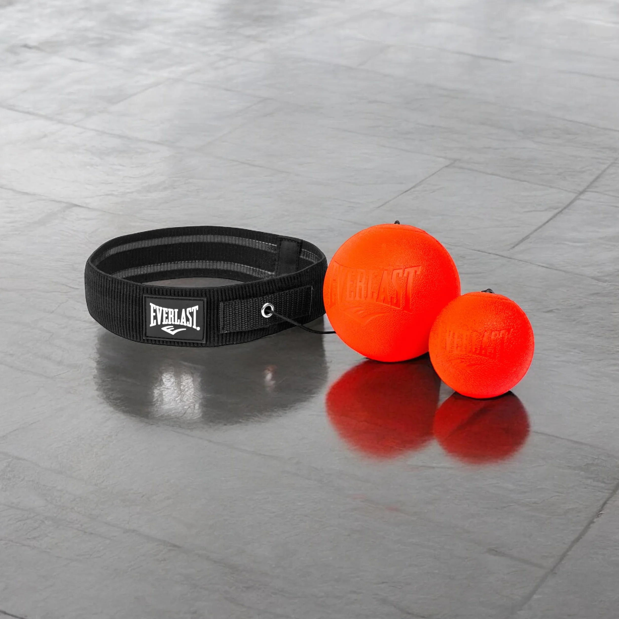 Everlast Unsiex piłka gimnastyczna dla dorosłych, Powerlock Reflex Ball, czerwone, rozmiar uniwersalny