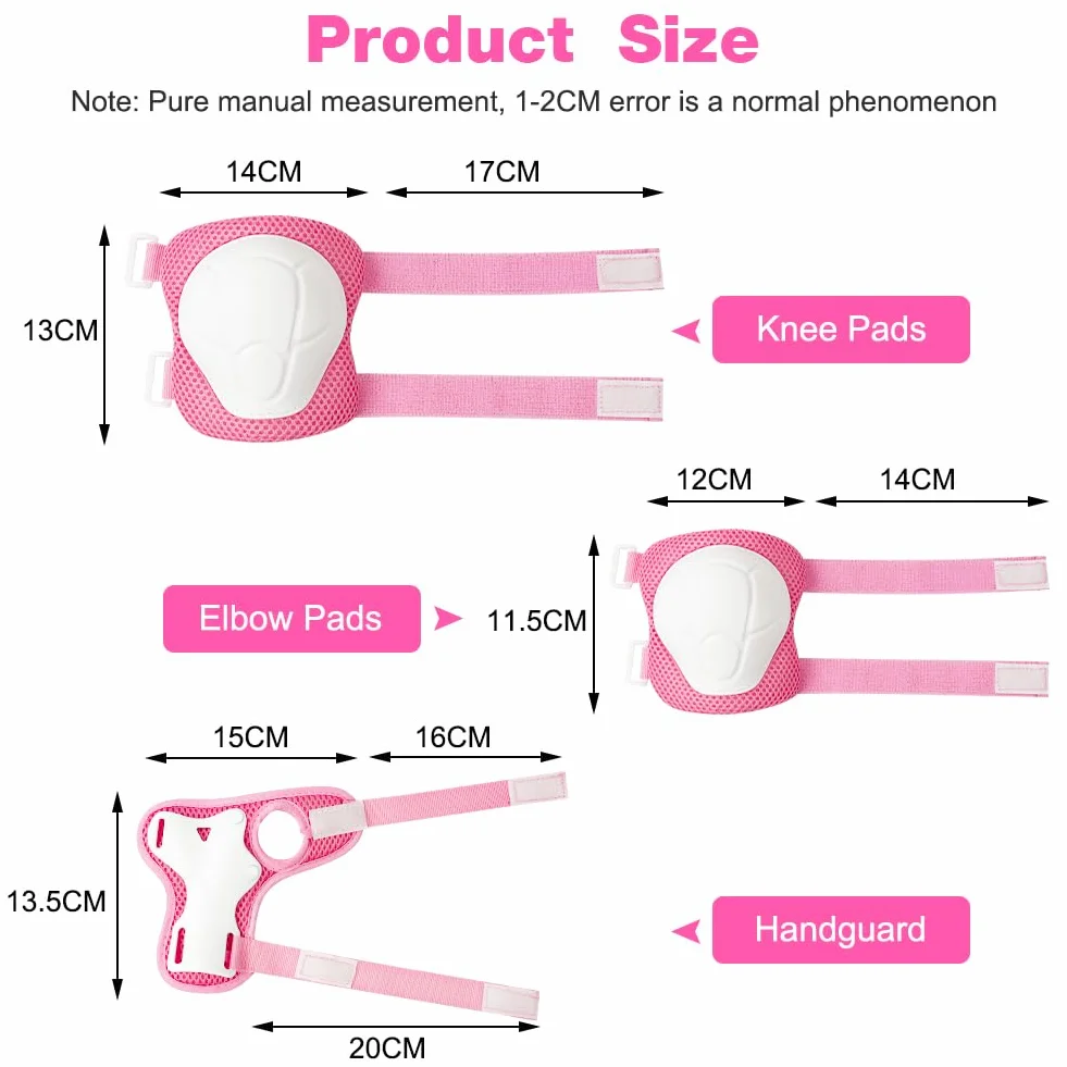 Flintronic Kask rowerowy dla dzieci w wieku 2-13 lat, zestaw ochronny dla dzieci, kask do deskorolki, skutera, sportu, roweru dla dziewcząt i chłopców