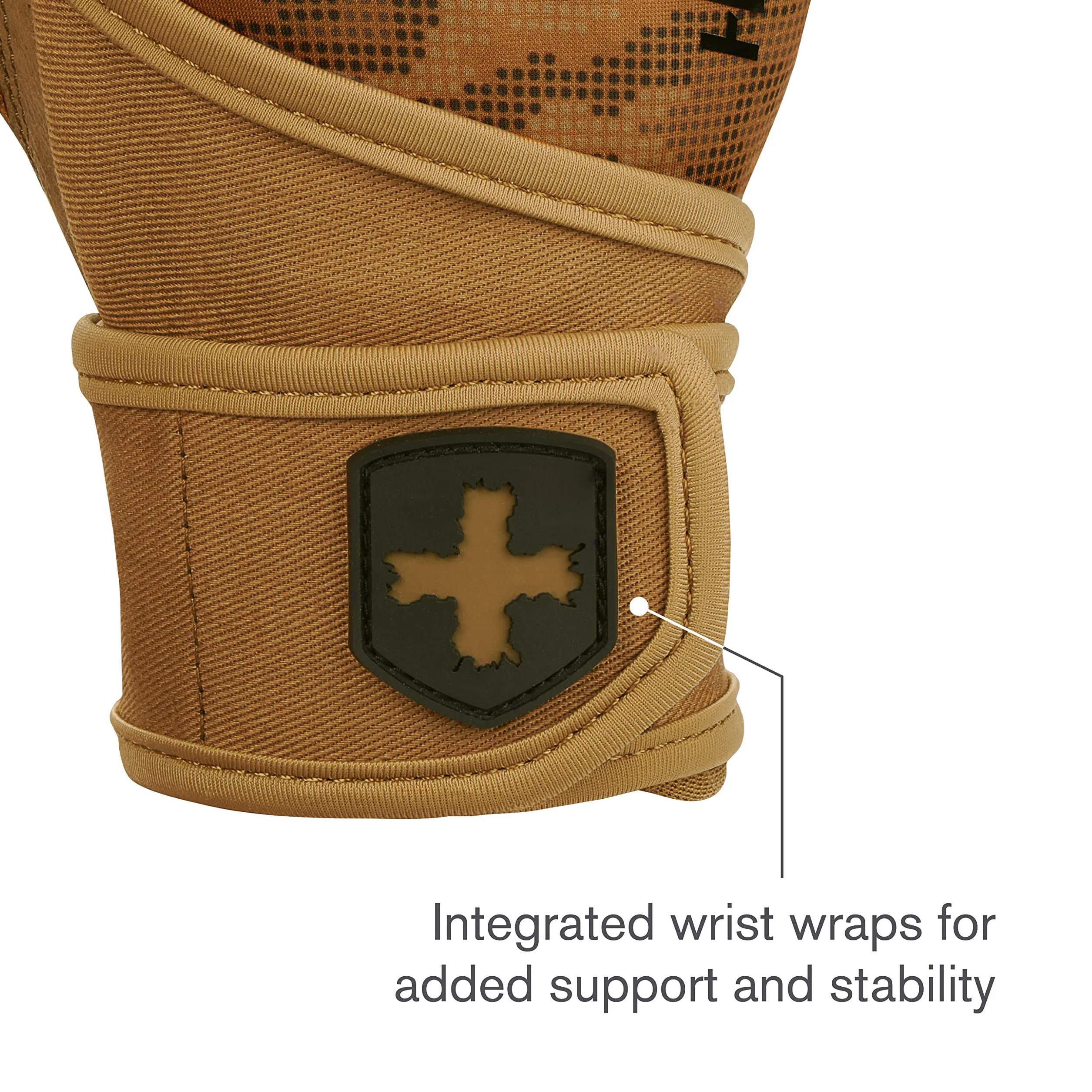 Harbinger Pro Wristwrap 2.0 rękawice do podnoszenia ciężarów, unisex, jasnobrązowe, rozmiar M