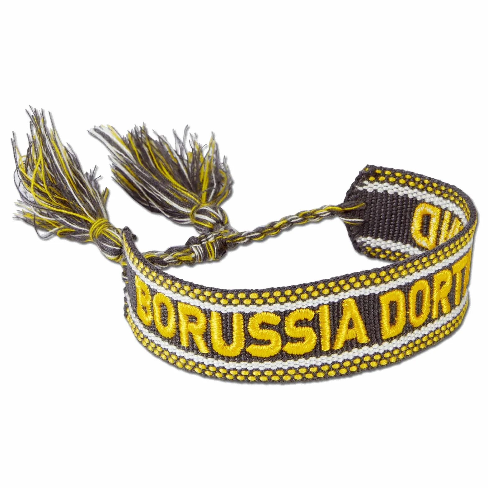 BVB bransoletka materiałowa – regulowany rozmiar – szerokość 1,8 cm – poliester