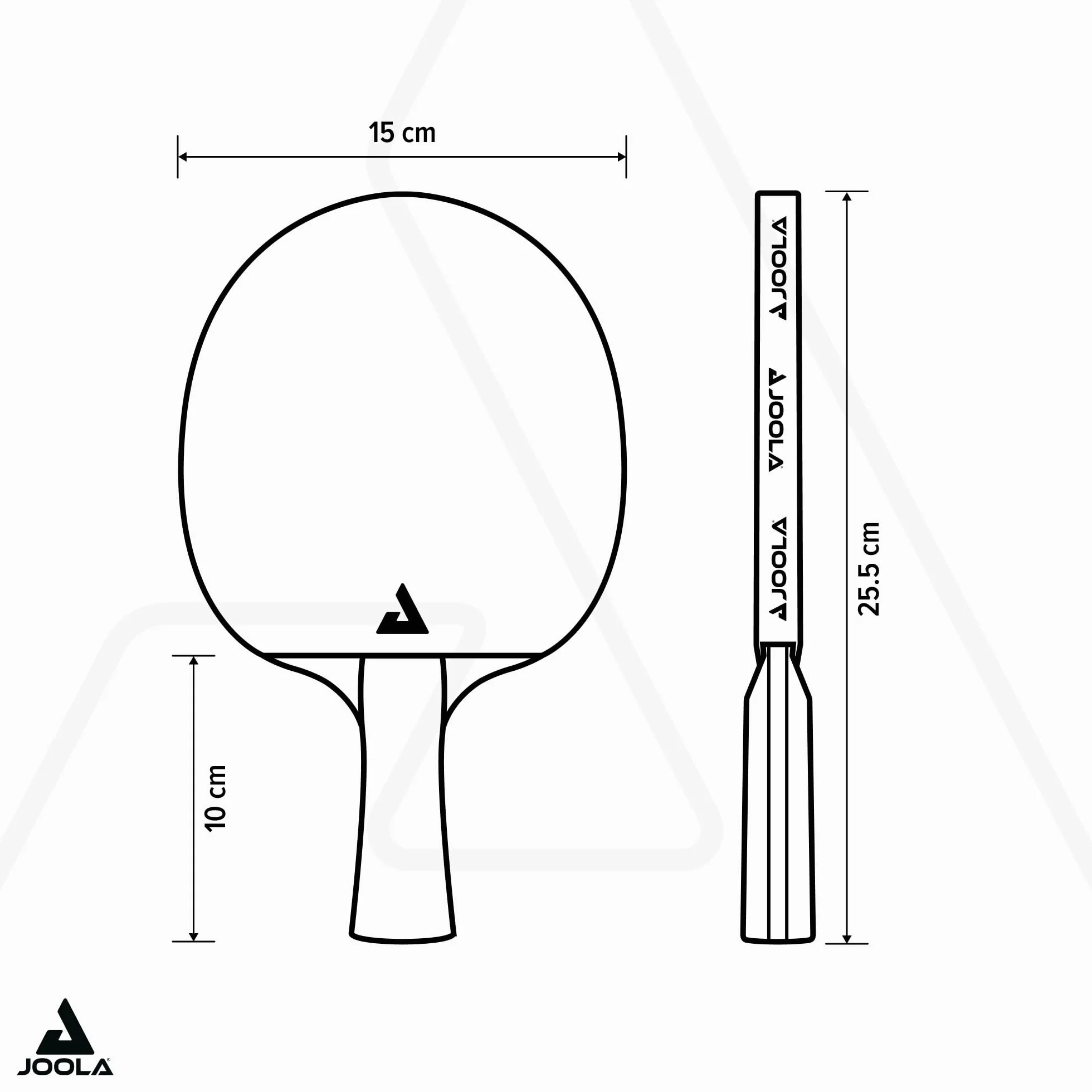 JOOLA Zestaw do tenisa stołowego Duo PRO 2 rakietki + 3 piłki + pokrowiec, czerwony/czarny