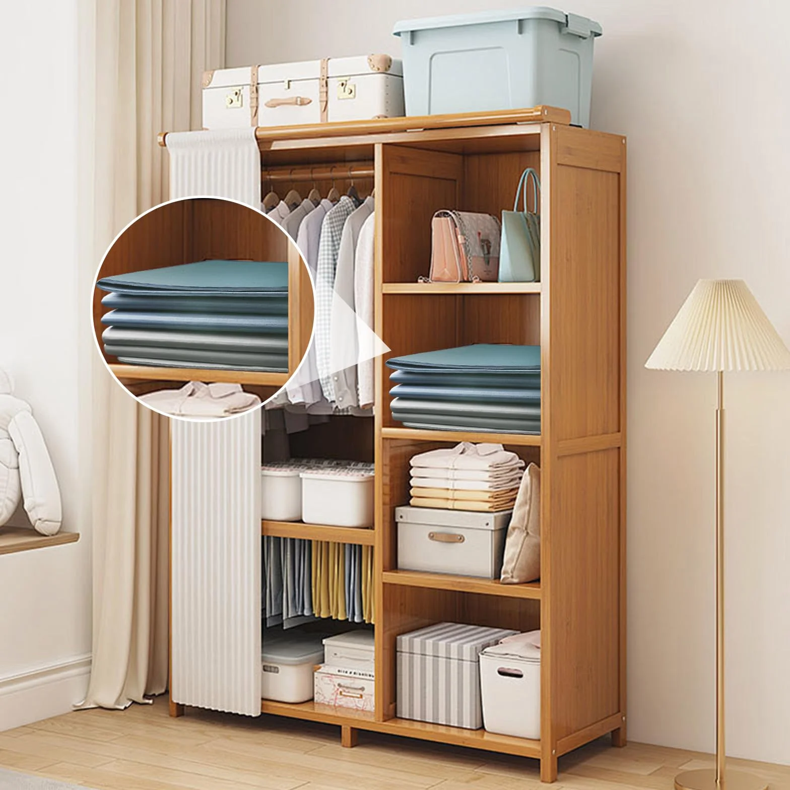 Składana przenośna mata do jogi TPE antypoślizgowa mata fitness do treningu 183×61×0,5 cm, mata podróżna gimnastyczna pilatesu do jogi,gimnastyki,treningu i podróży,dla kobiet i mężczyzn