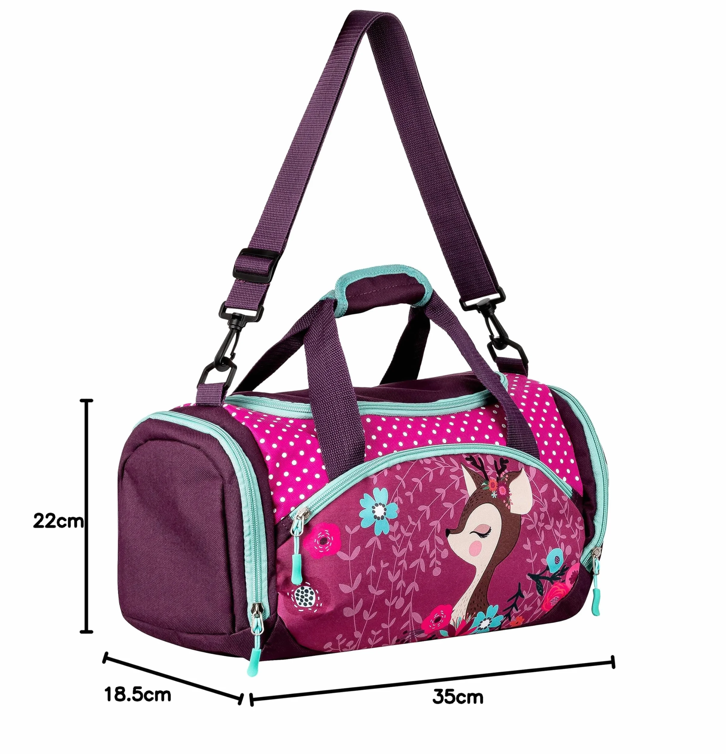 Torba sportowa Ragusa-Trade z motywem jelenia 35 x 18.5 x 22 cm