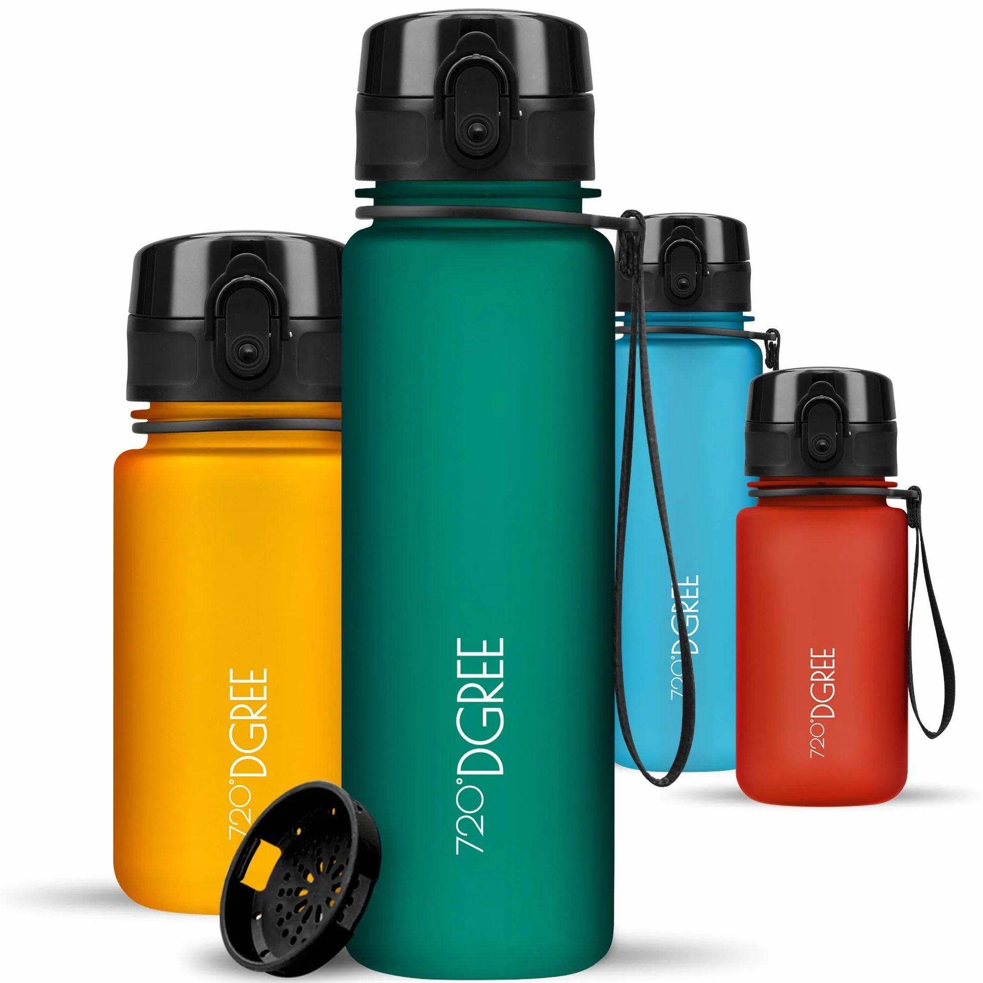 720°DGREE Butelka dla dzieci 500ml uberBottle softTouch +Sitko Szczelna Wolna od BPA Tritan Sport Fitness