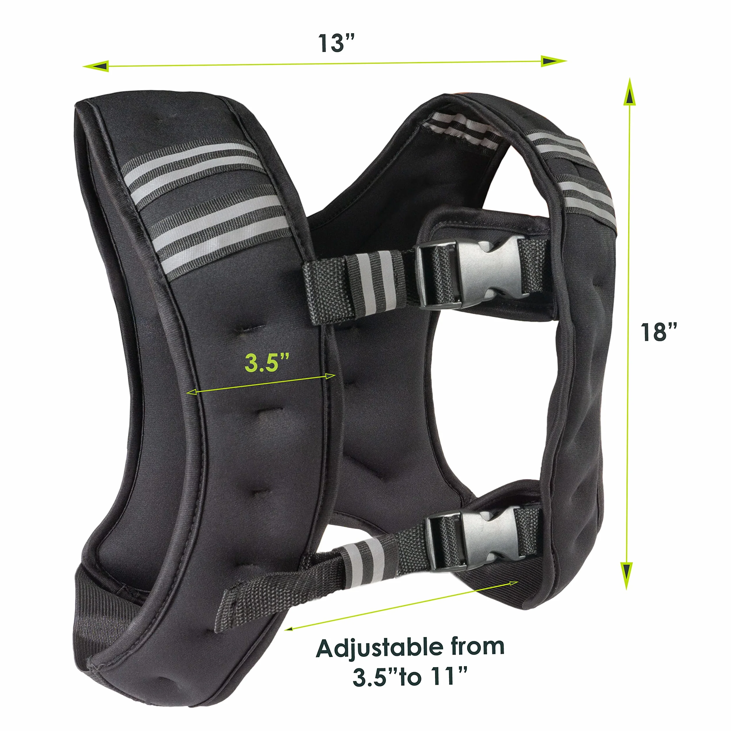 ProsourceFit Kamizelka treningowa obciążeniowa, 9 kg, czarna