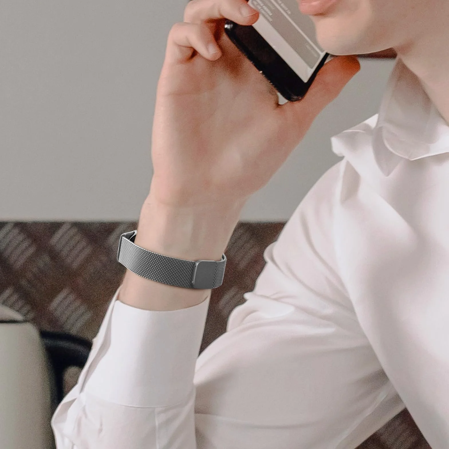 Meliya Bransoletka do Xiaomi Smart Band 9 / Xiaomi Smart Band 8 dla kobiet i mężczyzn, miękka, regulowana, magnetyczna, sportowa, metalowa bransoletka do zegarka Xiaomi Mi 9 / Mi 9 ze stali
