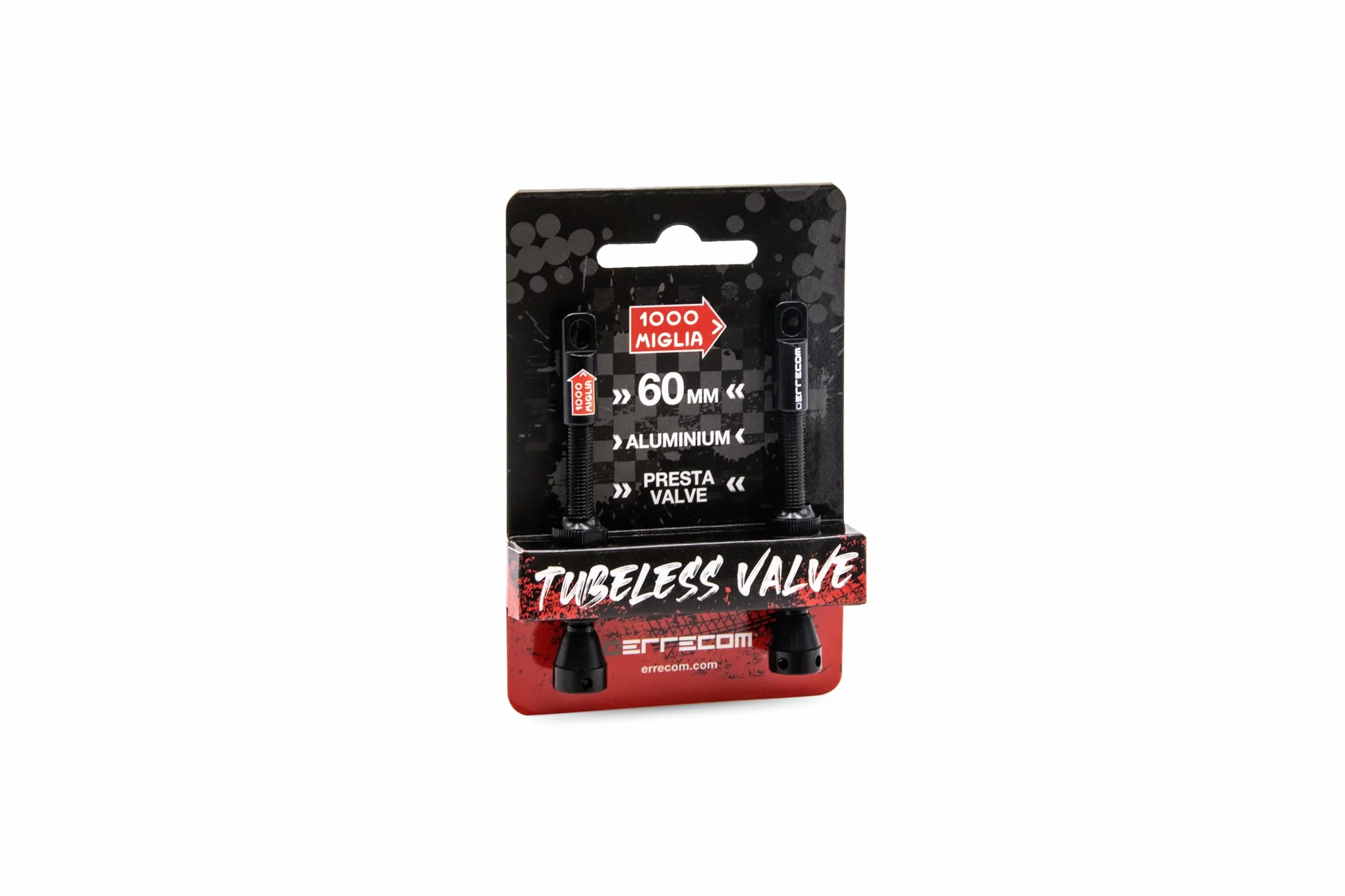 1000 Miglia Wentyle Rowerowe Tubeless - 60 mm, Kompatybilne z Zaworami Presta, 2 Sztuki, w zestawie narzędzie do demontażu rdzenia zaworu