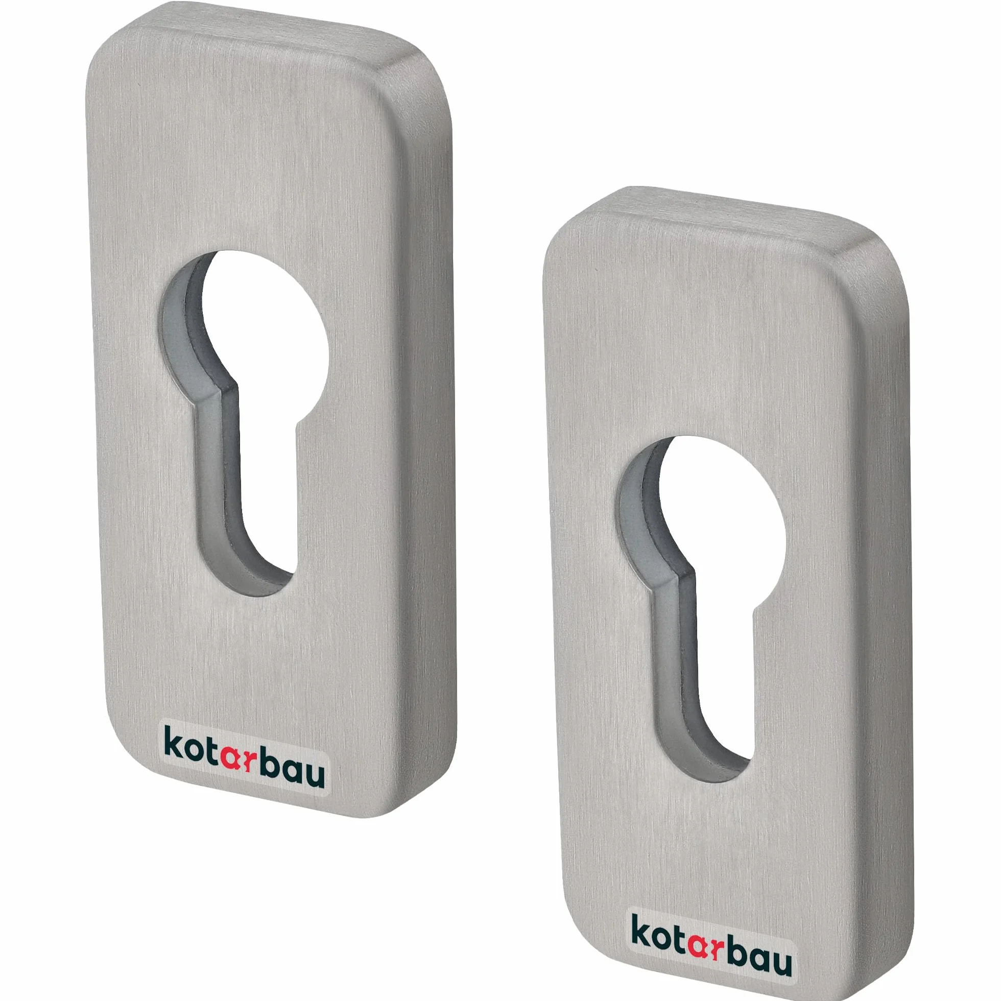 KOTARBAU Szyld górny prostokątny 74 x 34 mm Stal nierdzewna 2 szt.