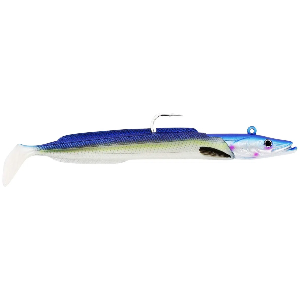 Westin Sandy Andy Jig 300 g 28 cm - 1 hak jigowy + 2 gumowe ryby, kolor: Blue Pearl