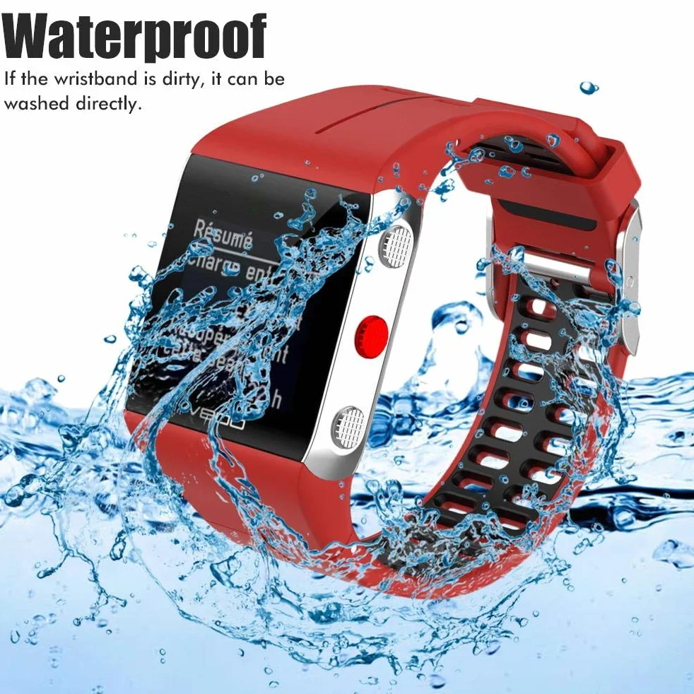 spier Silikonowy pasek do zegarka POLAR v800, miękkie wygodne zamienne paski do smartwatcha do szybkiego zwalniania paska do POLAR v800