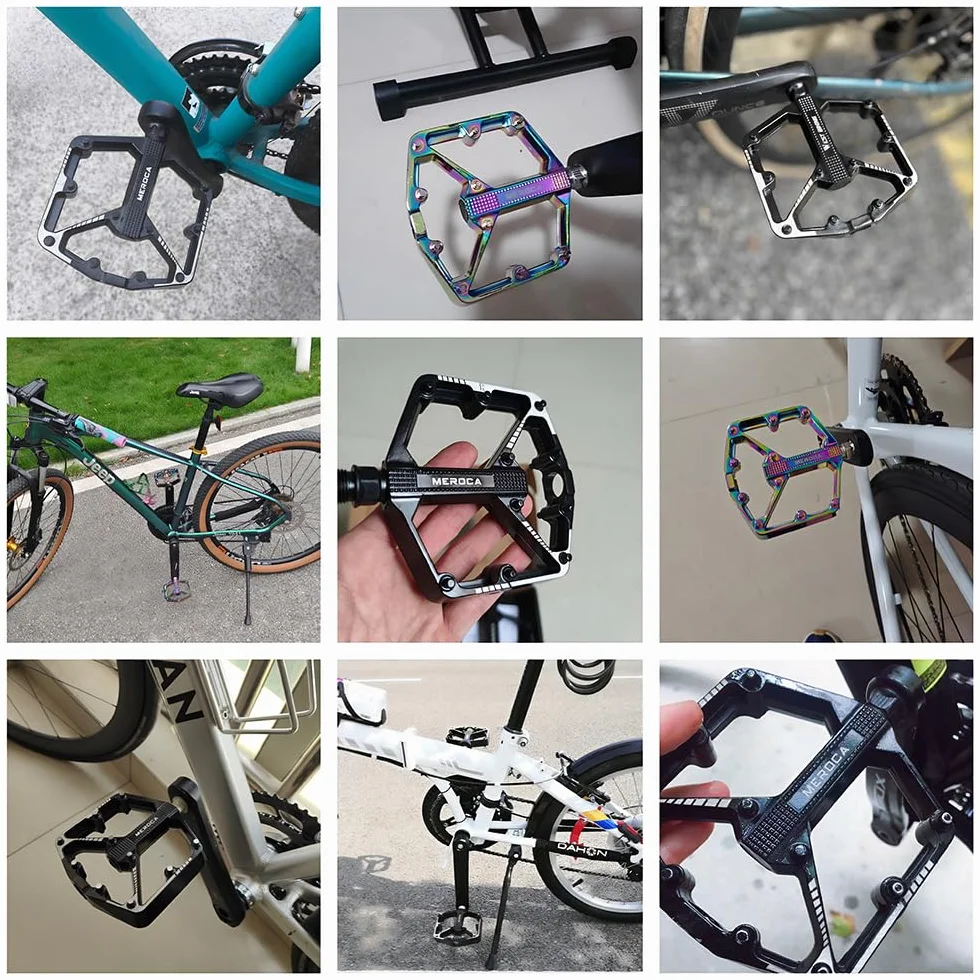 Pedały rowerowe MTB ze stopu aluminium 9/16" platformowe antypoślizgowe