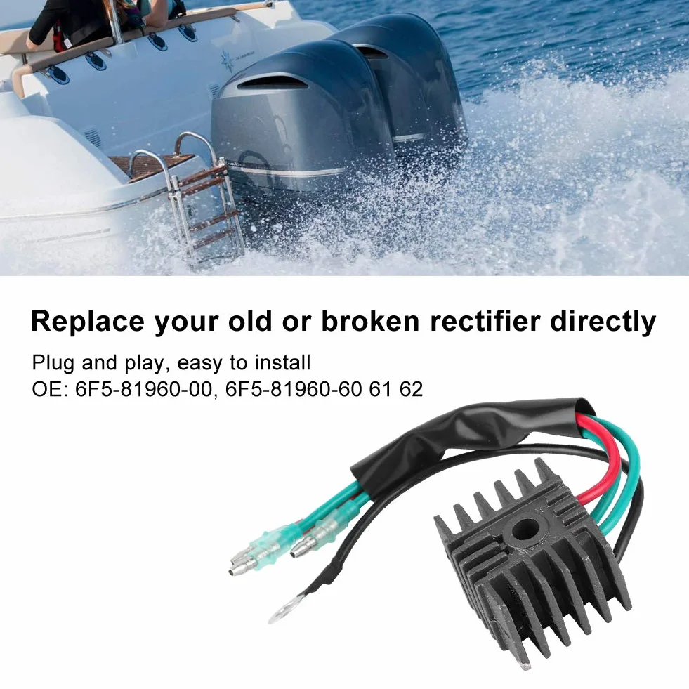 Prostownik regulatora odpowiedni do Mariner Toh-atsu Akcesoria do 2-suwowego silnika zaburtowego 6F5-81960-00 6F5-81960-60 61 62