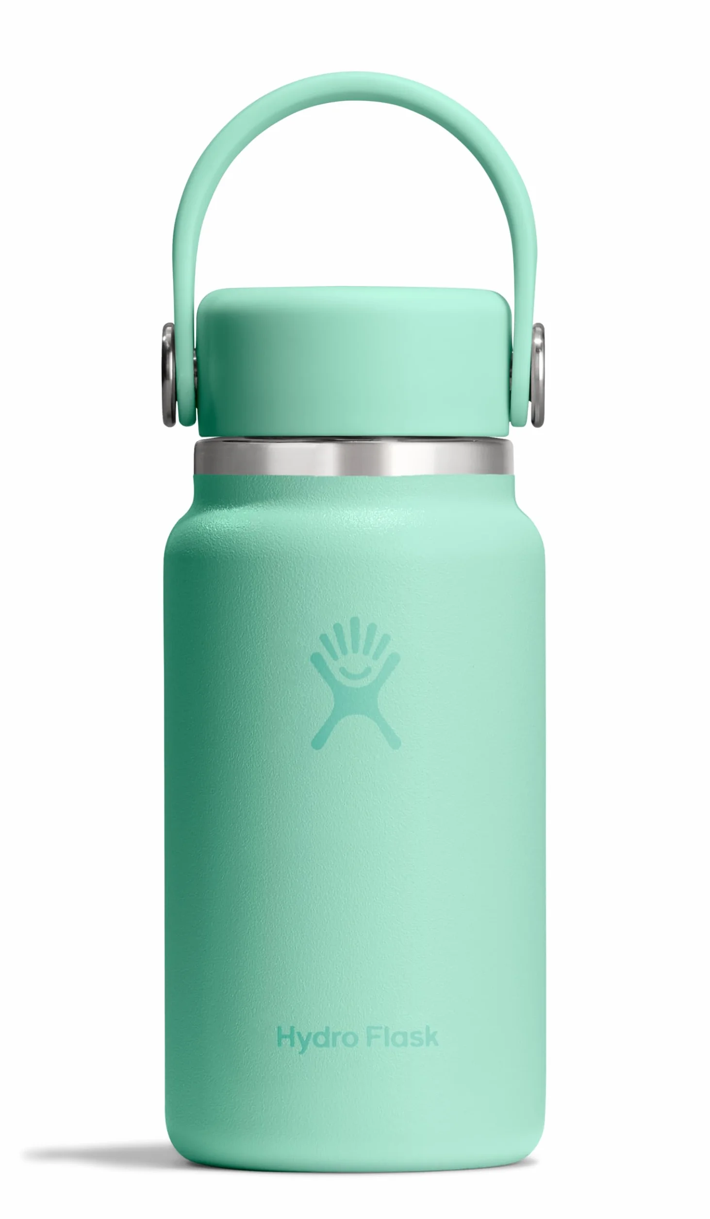 Hydro Flask Micro Hydro 200 ml – szczelna, izolowana mini butelka z paskiem na klips – zimna i ciepła do 7 godzin – kompaktowa i trwała – syrenka zielona