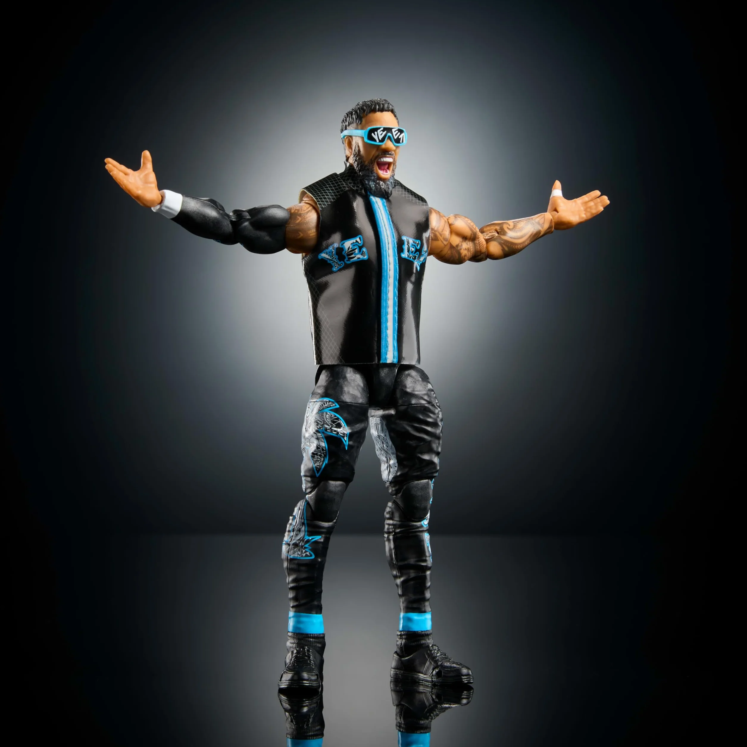 Mattel WWE Ultimate Edition Jey USO 15 cm figurka kolekcjonerska 30 punktów artykulacji