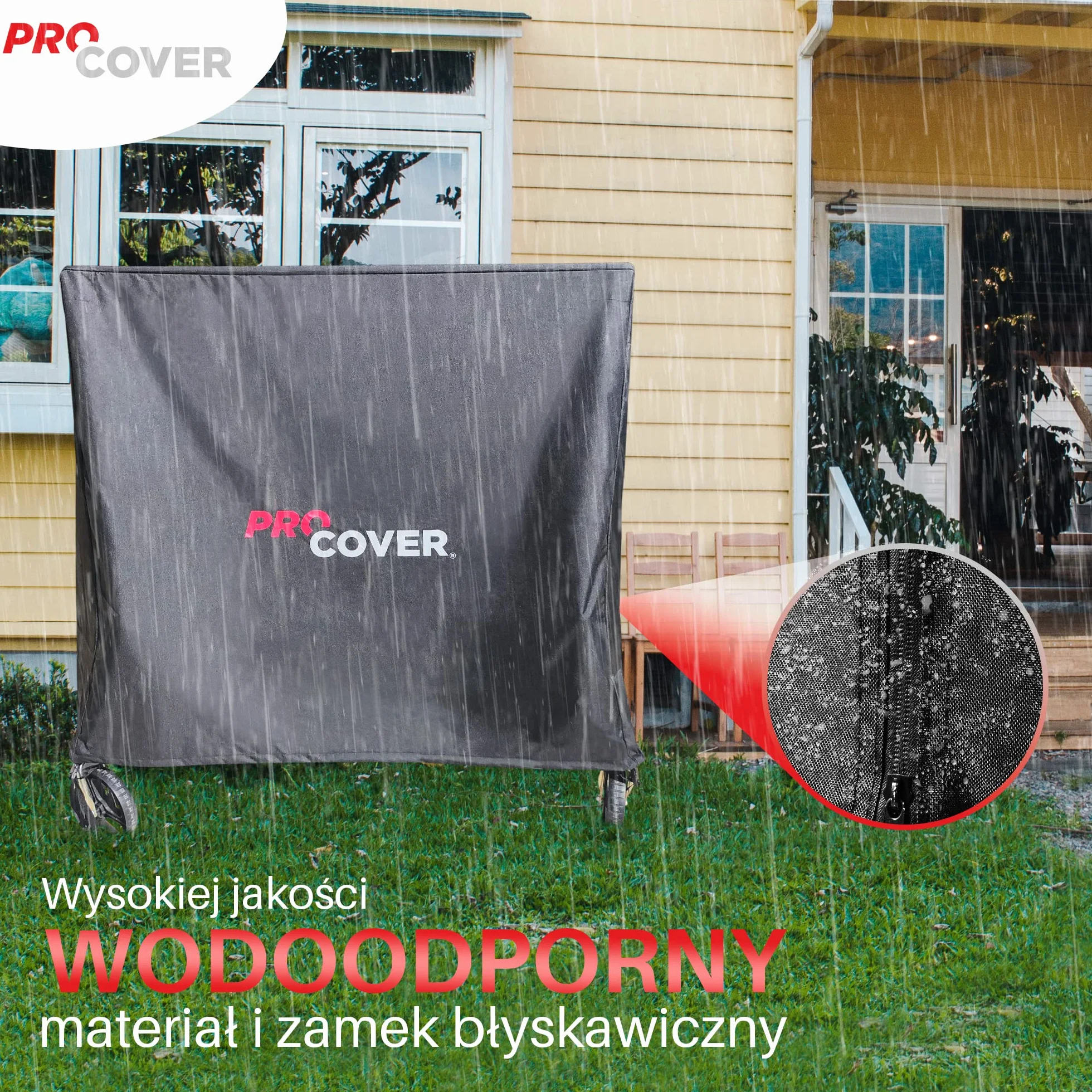 Torba do tenisa stołowego. Profesjonalna jakość. Ultra odporny i wodoodporny. Uniwersalny pokrowiec na stół do ping ponga