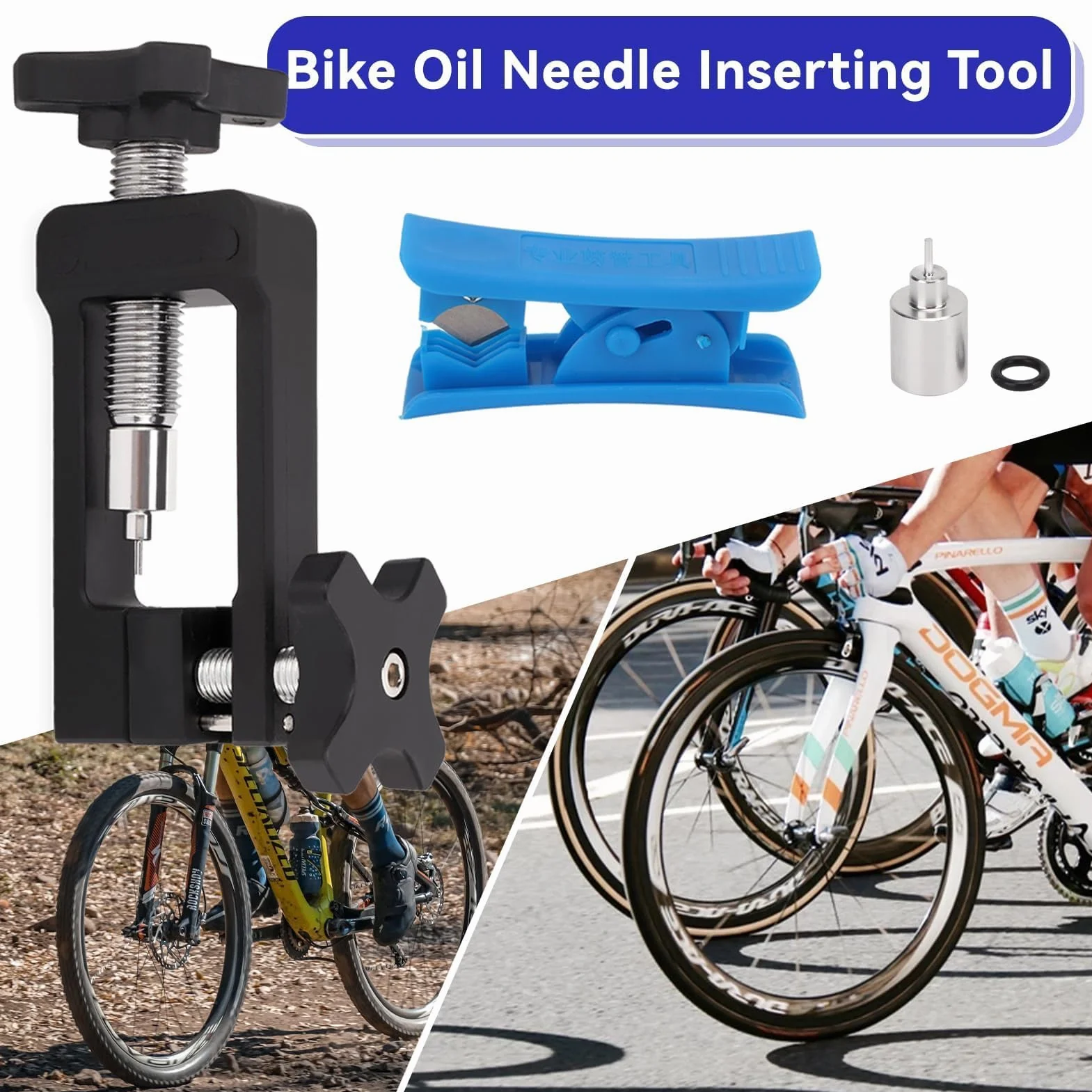 Hydrauliczne Narzędzie Do Wkładania Węża Hamulcowego, Sterownik Igiełkowy Do Smarowania Hamulców Rowerów Górskich, Z Przecinakiem Do Przewodów Hamulcowych, Do Naprawy Rowerów Szosowych