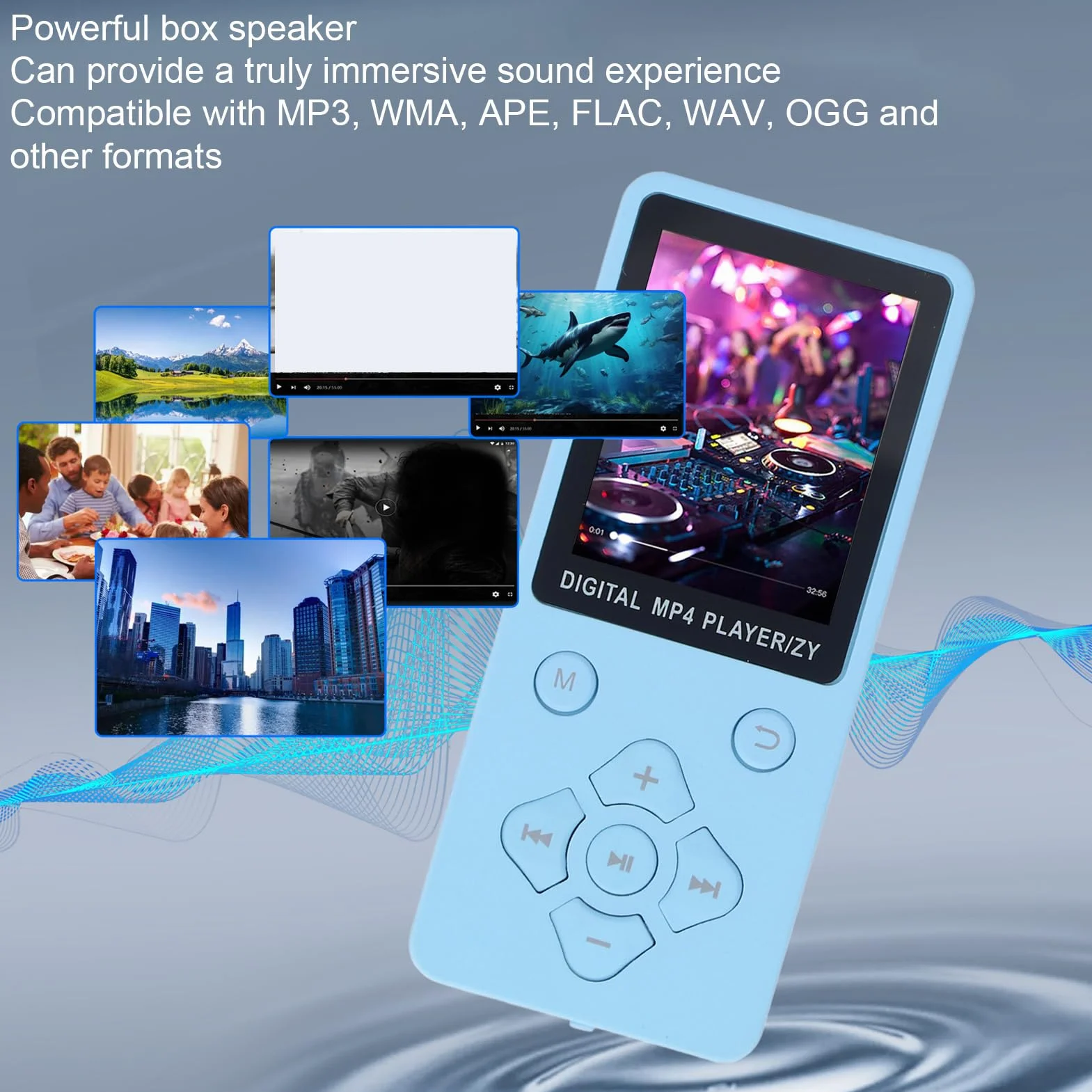 Odtwarzacz Muzyczny 32 GB, Odtwarzacz MP3 i Mp4 z Bluetooth 5.0 i Kolorowym Ekranem 1,8 Cala, Cyfrowe Odtwarzacze Audio, Odtwarzacz Muzyczny z Dźwiękiem HiFi, Najwyższej Jakości