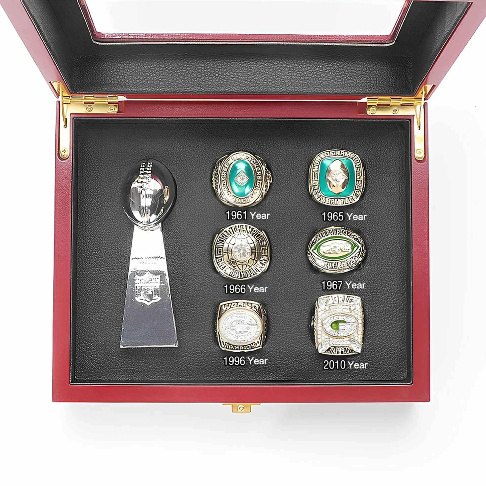 Green Bay Packers Rugby Champion Ring Super Bowl FFL Pamiątkowe Kolekcje Prezenty