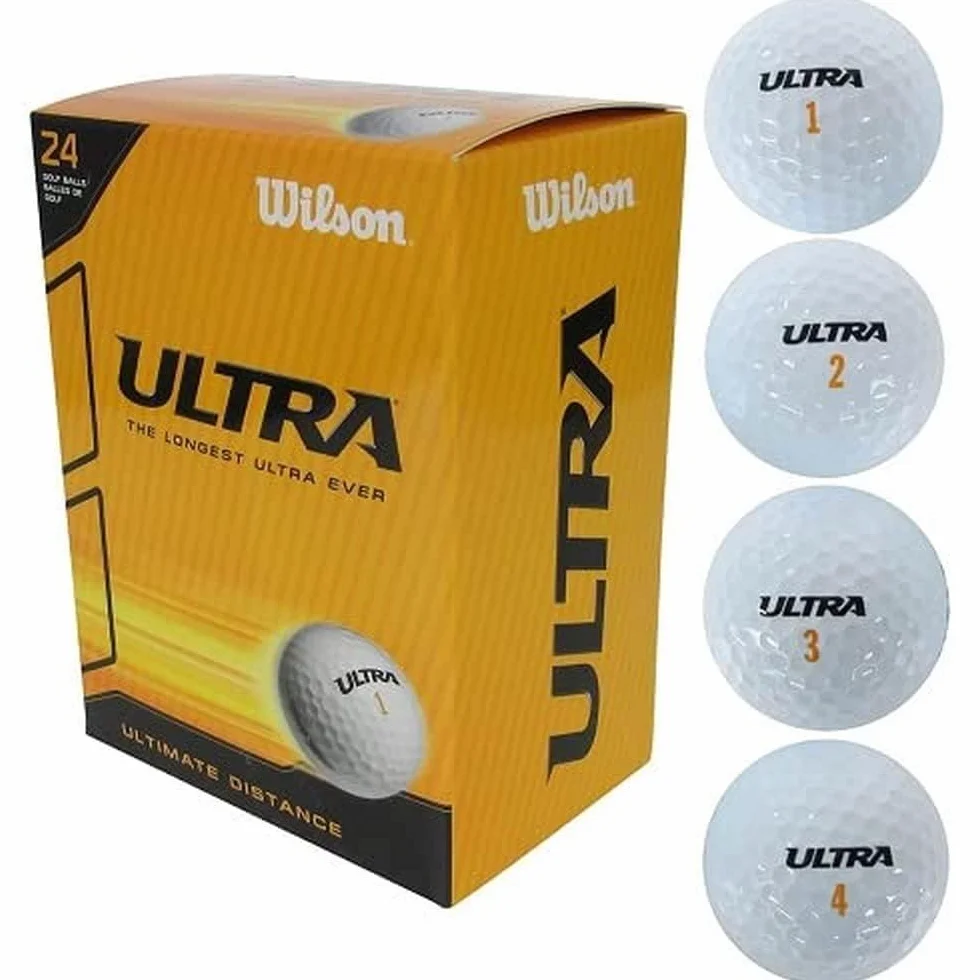 Wilson Piłki golfowe Ultra, białe, opakowanie 24 szt