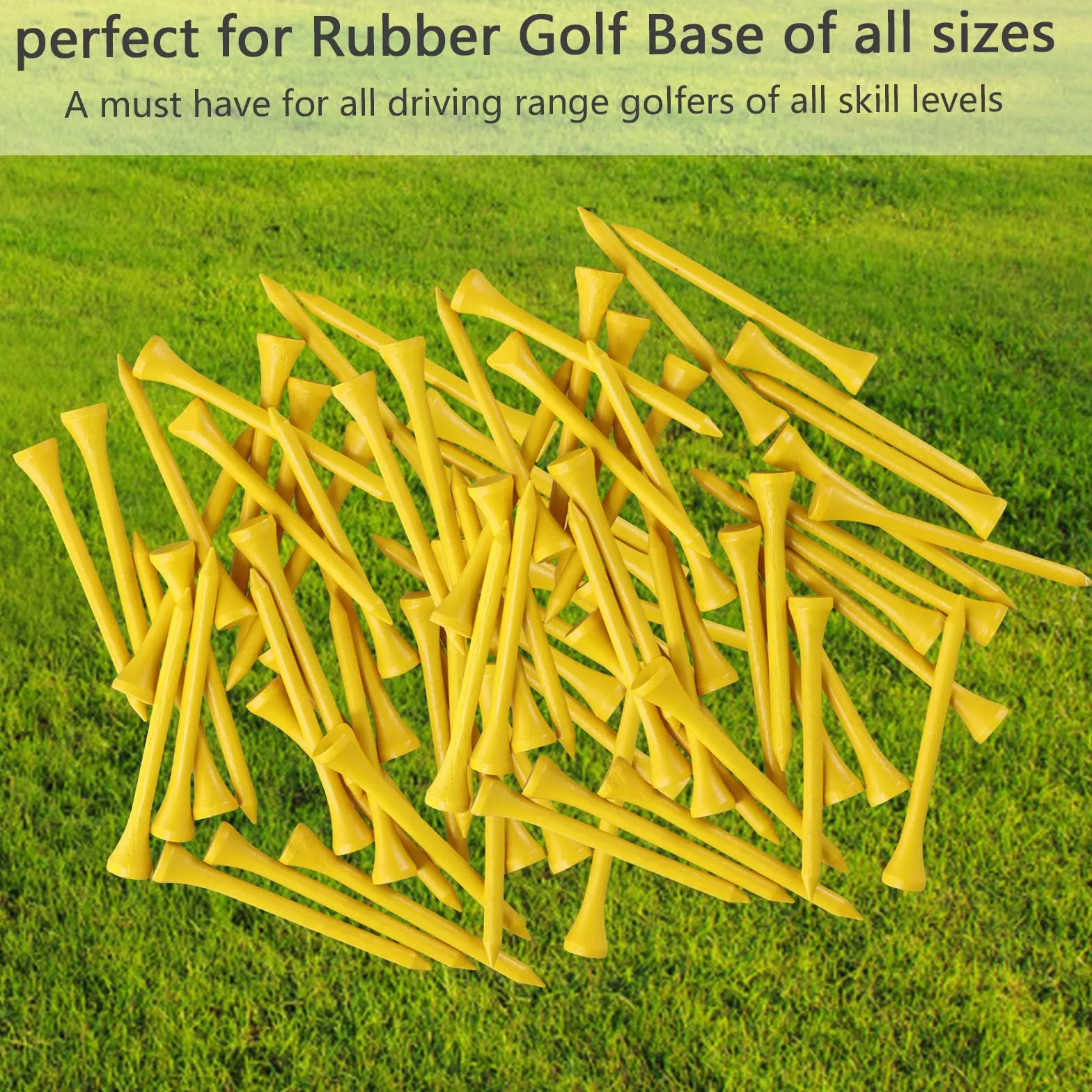 Bambusowe koszulki golfowe 70 mm biodegradowalne 100 sztuk