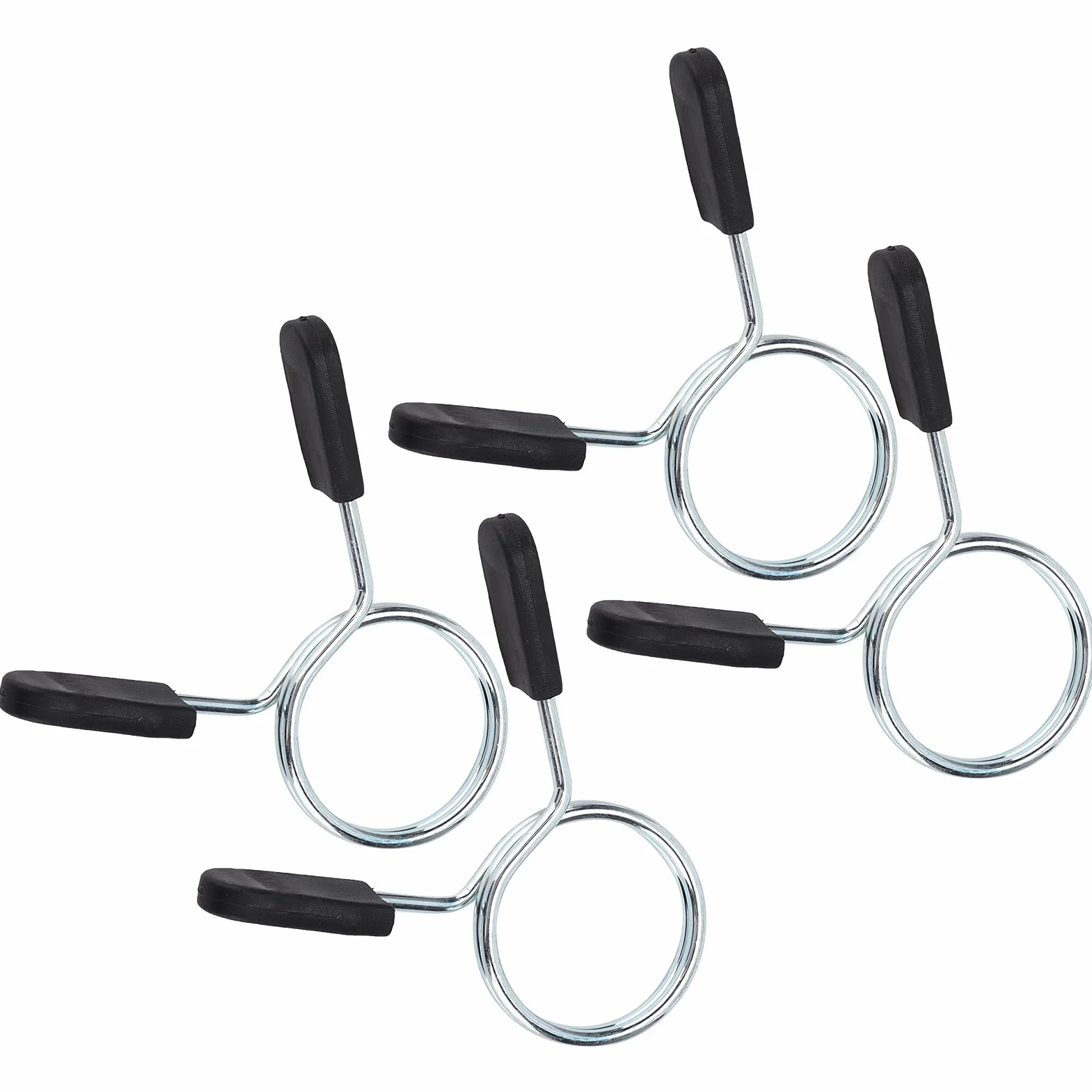 Klips Sprężynowy do Sztangi 24mm 48mm Zacisk Kołnierz Blokada Zestaw 4 Szt. do Podnoszenia