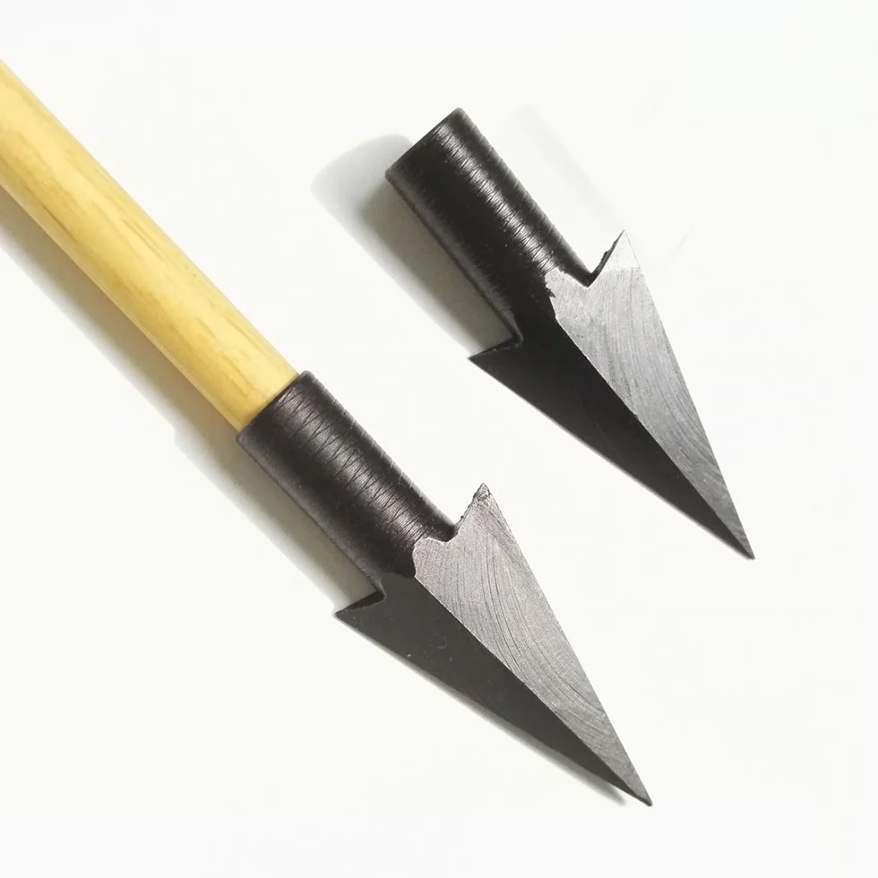 Łucznictwo Broadheads tradycyjne metalowe strzały groty myśliwskie stalowe groty strzały celowe punkty do samodzielnego wykonania drewniane bambusowe strzały myśliwskie (6 szt.)