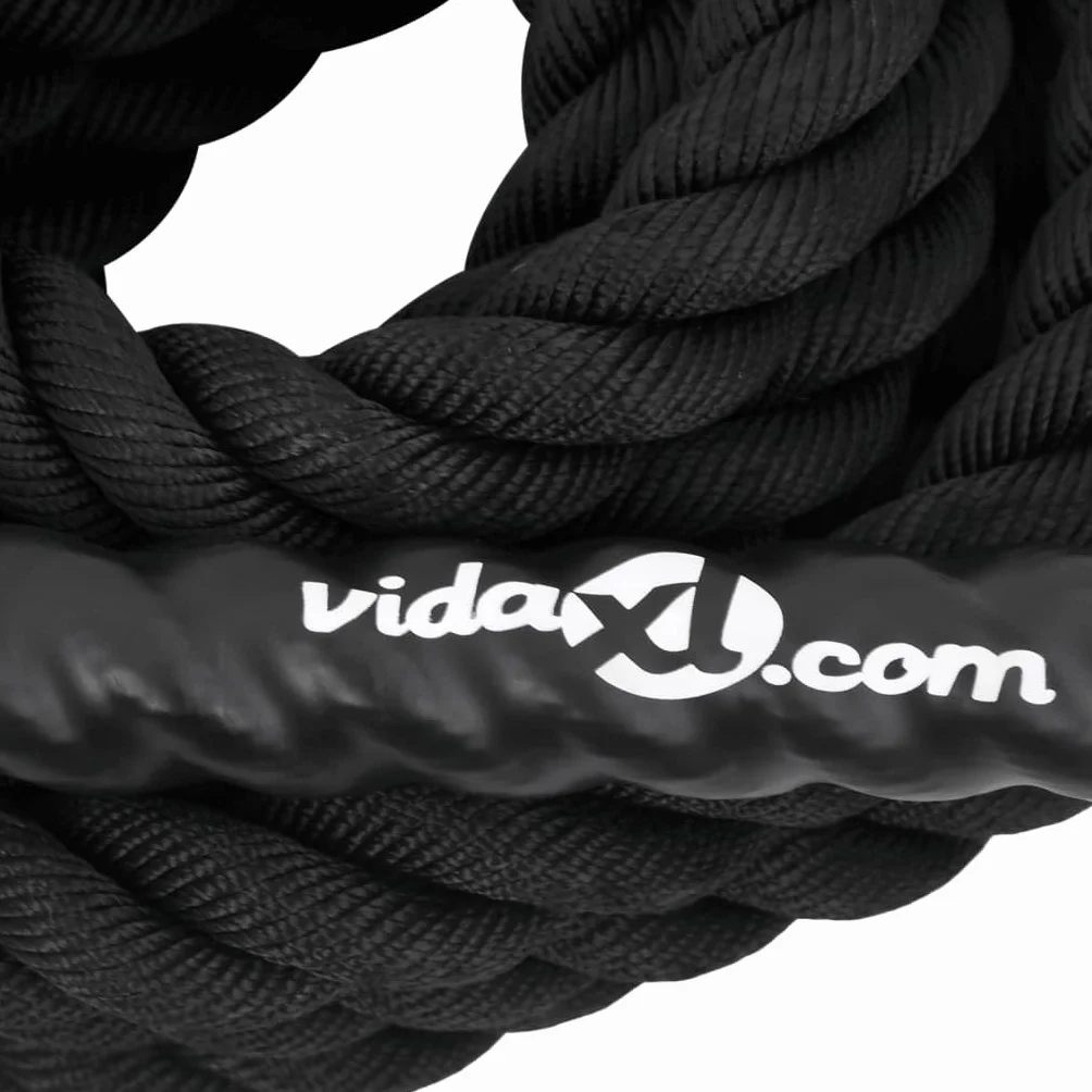 vidaXL Lina bojowa czarna 6 m 4,5 kg poliester