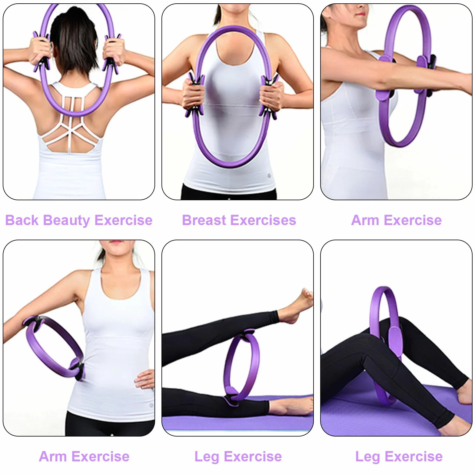 Zestaw do pilatesu do domu, zestaw do pilatesu, zestaw dla kobiet z piłką do pilatesu, 25 cm, pierścień do pilatesu, 2 taśmy oporowe, zestaw akcesoriów do pilatesu, zestaw do pilatesu, sprzęt do